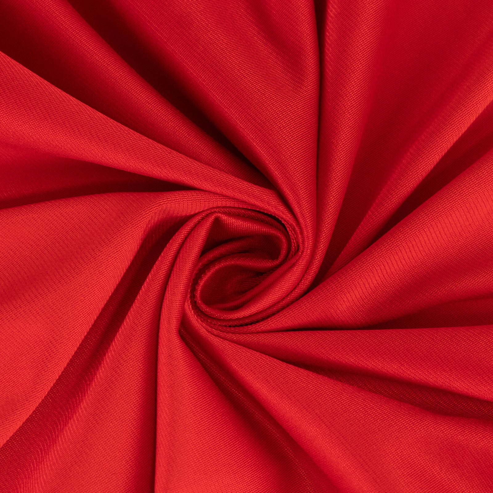 Hot Deal! Premium Red 108' Scuba Round Tablecloth - Wrinkle & Stain Free