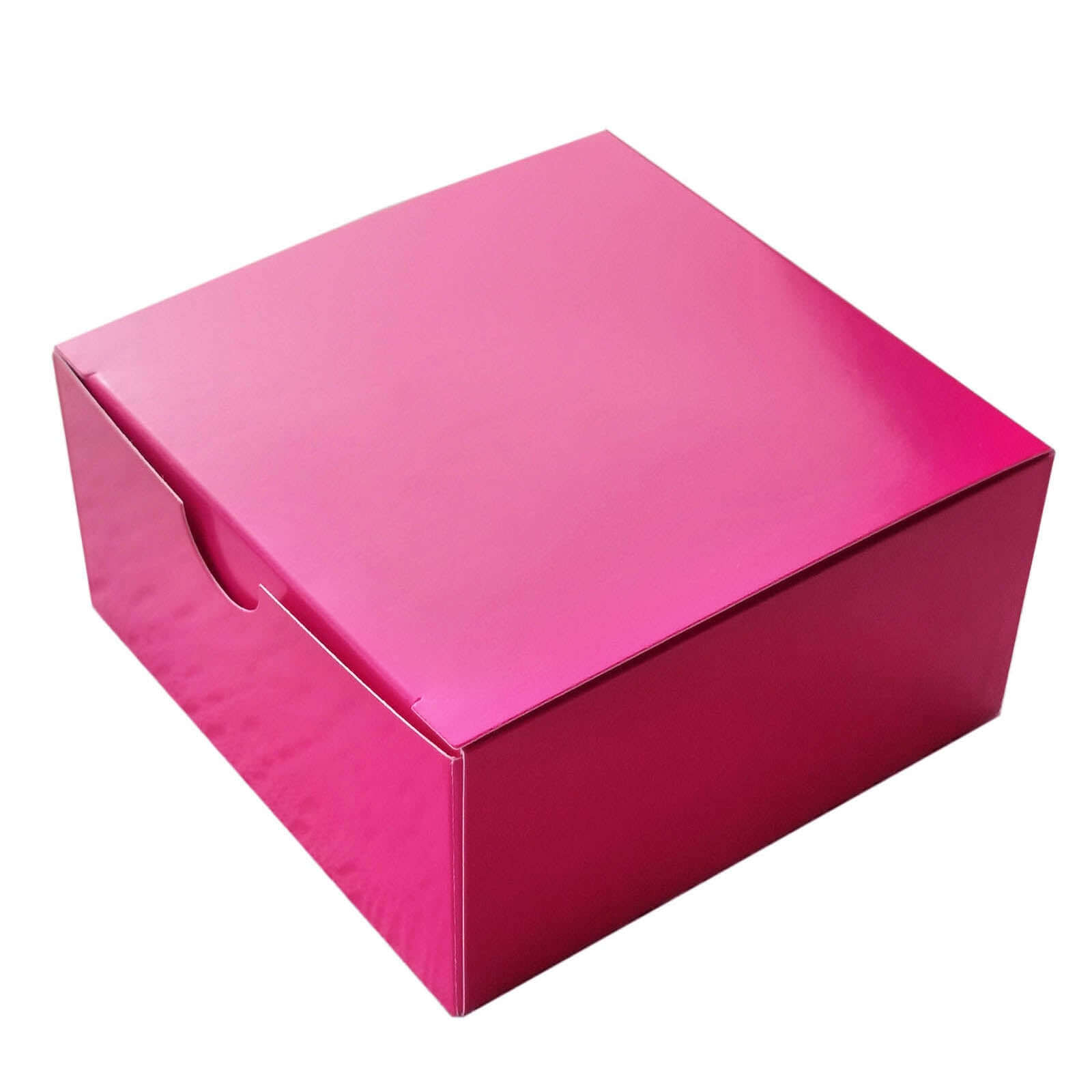 100-Pack Fuchsia Cardstock 4x4x2 Cake Cupcake Party Favor Gift Boxes for DIY