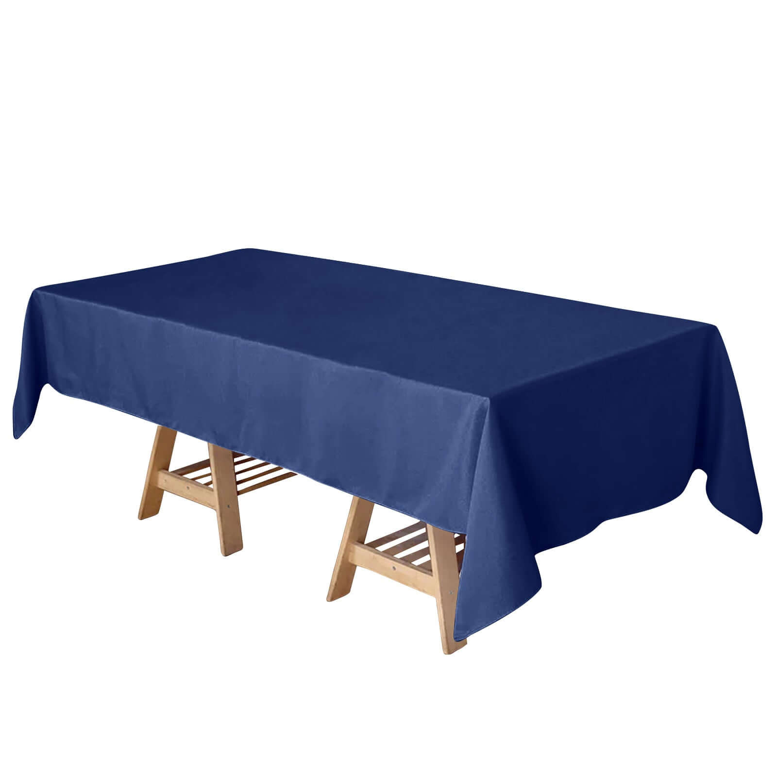 Navy Blue 60x102 Polyester Rectangle Tablecloth - Durable & Stylish
