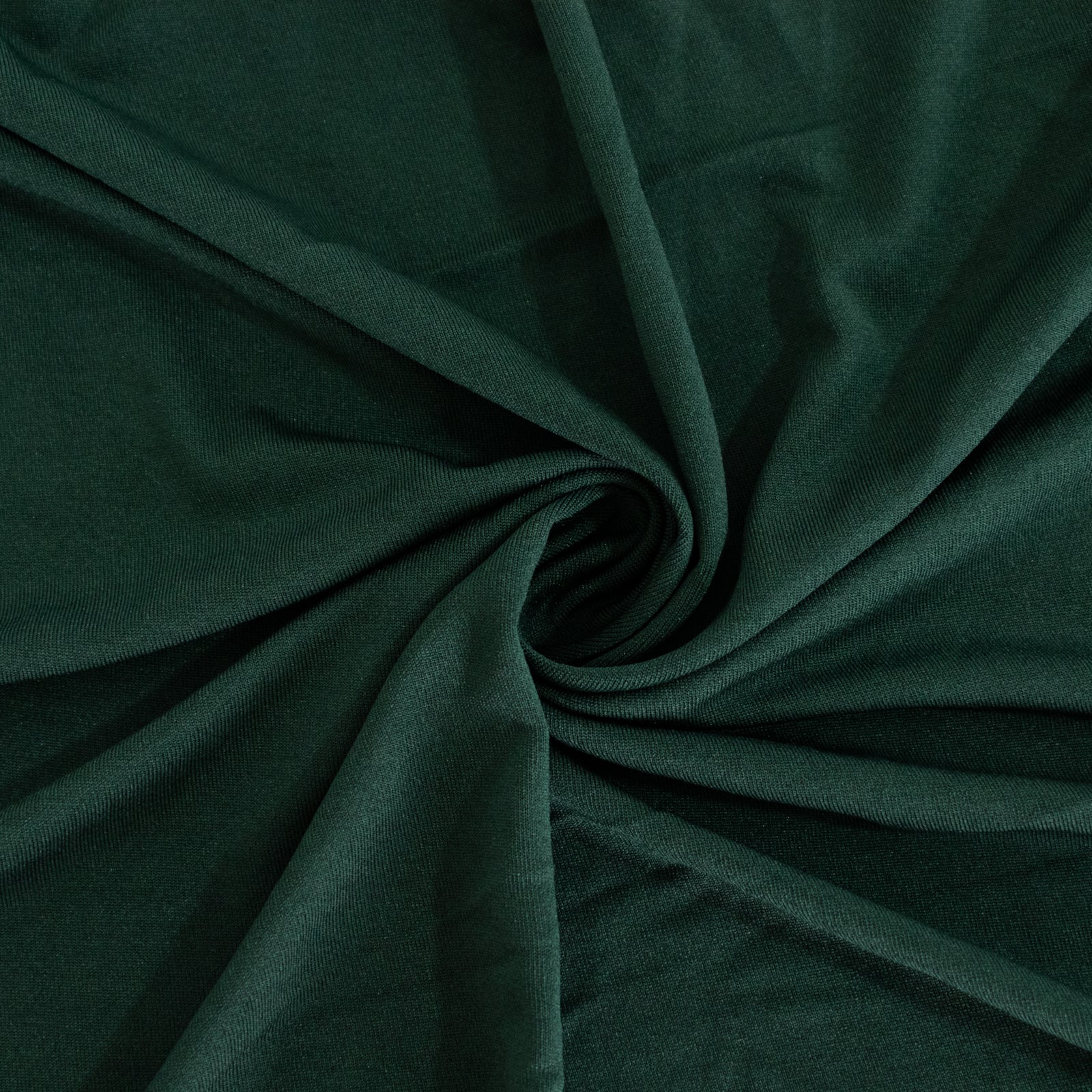 Hunter Emerald Green Spandex Stretch Cocktail Table Cover - Easy Maintenance, Fits 33'-36' Tables