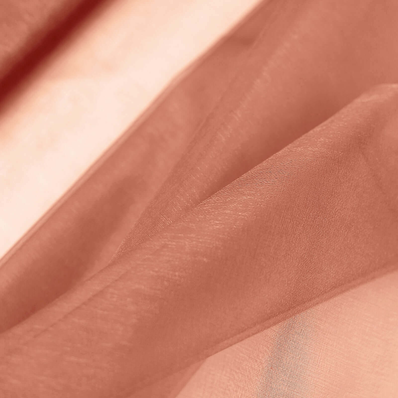 54-Inch Wide, 10-Yard Terracotta (Rust) High-Quality Sheer Chiffon Fabric Bolt for DIY