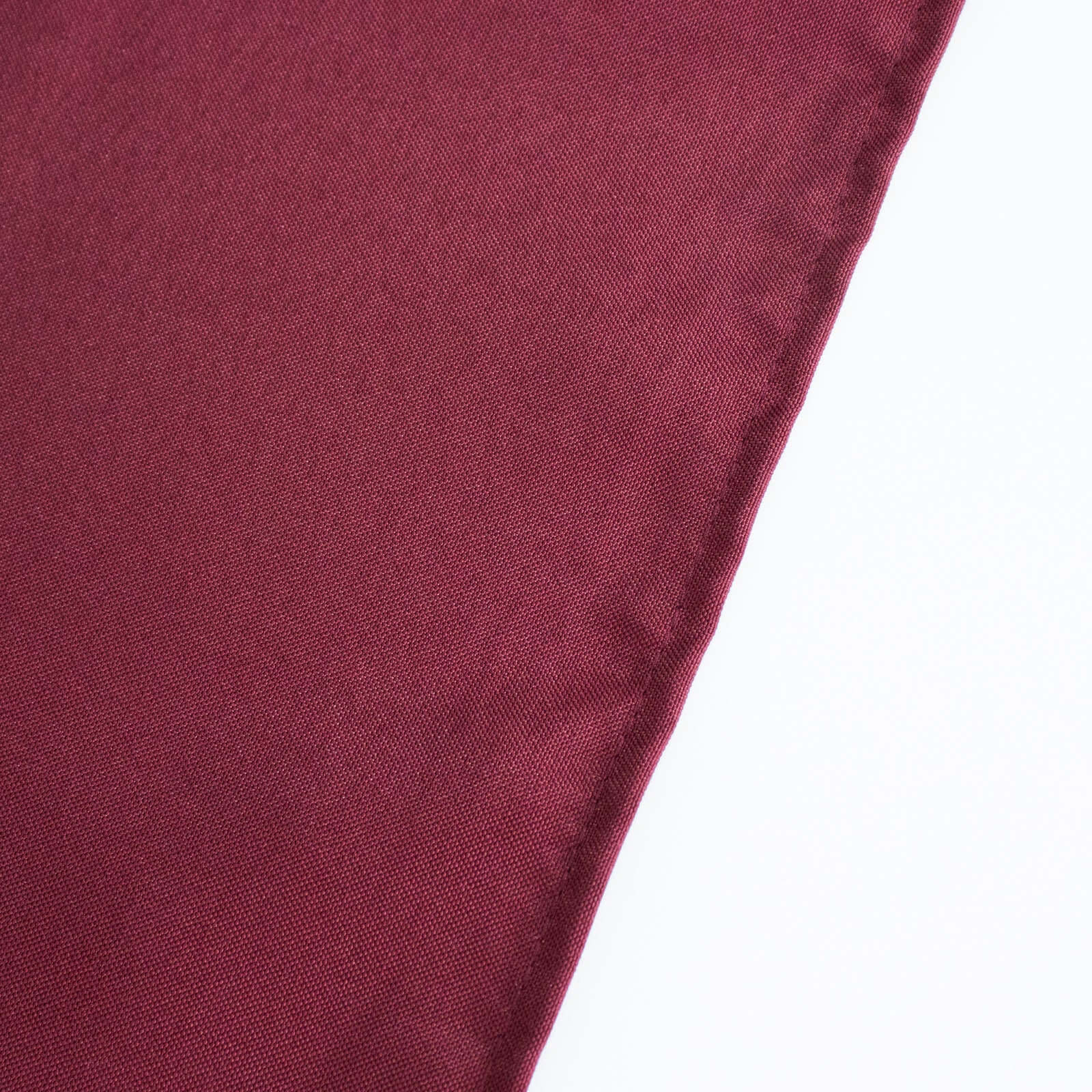 Exclusive Offer! 90-Inch Round Burgundy Premium Polyester Tablecloth, Stain & Wrinkle Resistant, 220GSM