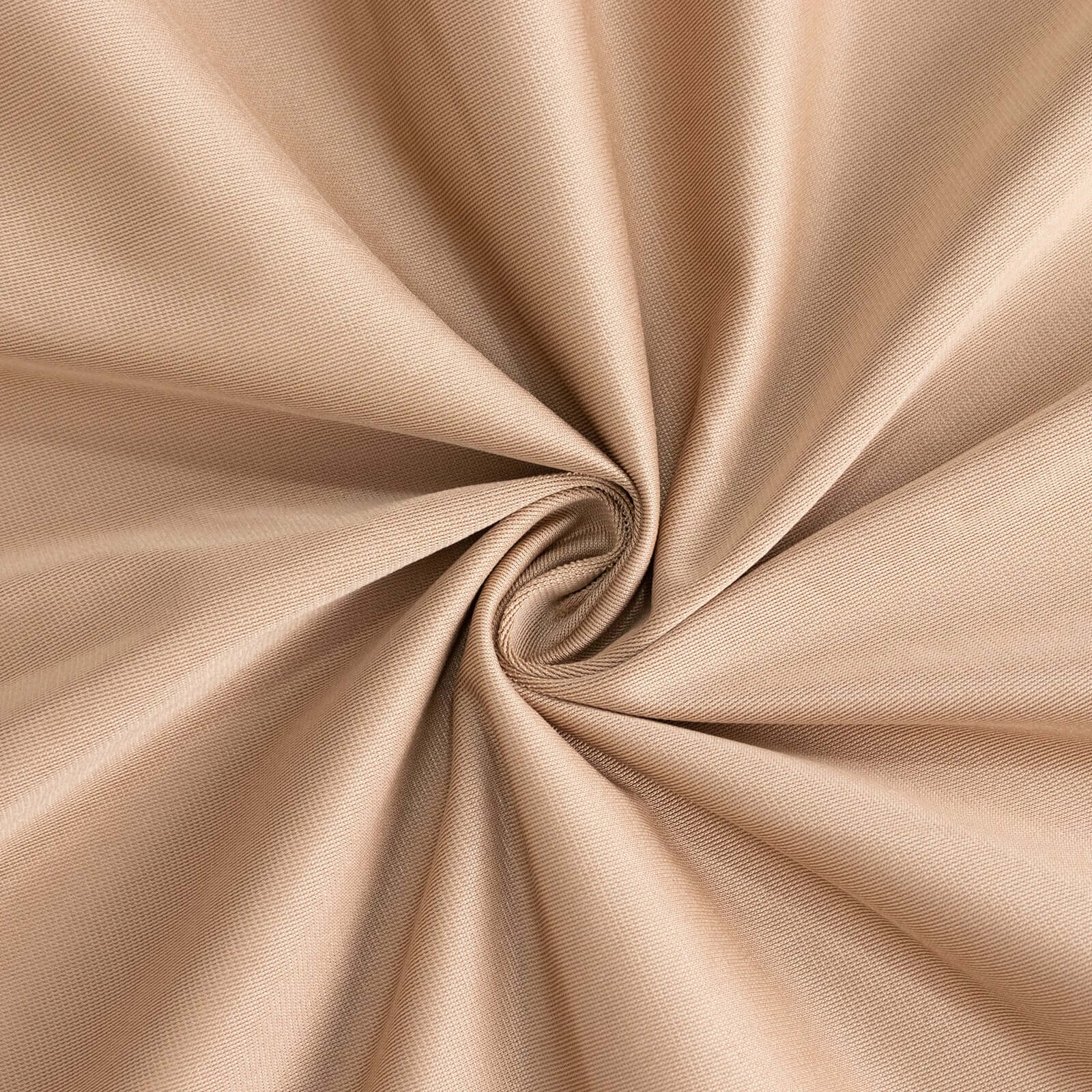 Premium Wrinkle-Free & Stain-Resistant Nude 70x70 Scuba Table Overlay