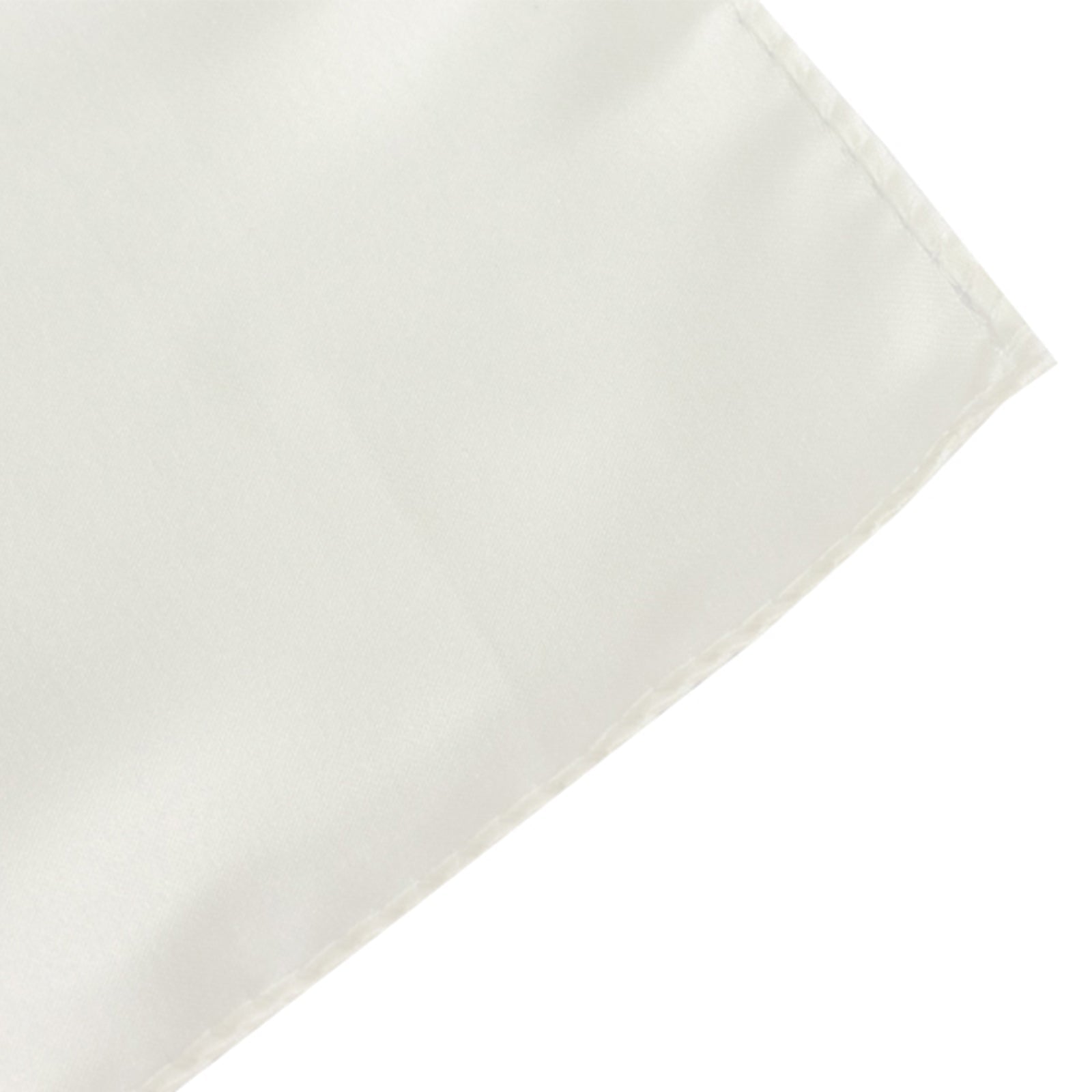 Hot Deal! Ivory Lamour Satin 72x72 Square Table Overlay with Smooth Finish