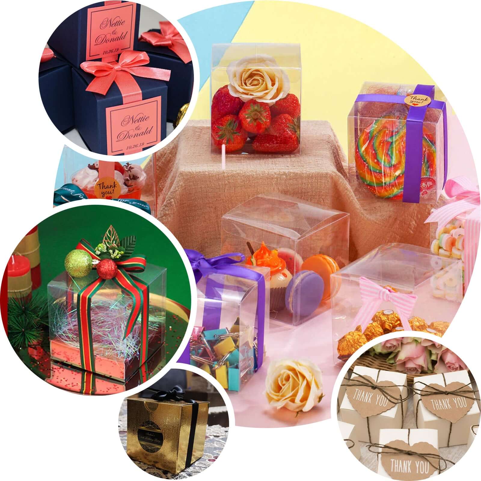 100-Pack of DIY Ivory Party and Shower Favor Candy Gift Boxes - Perfect for Any Occasion!