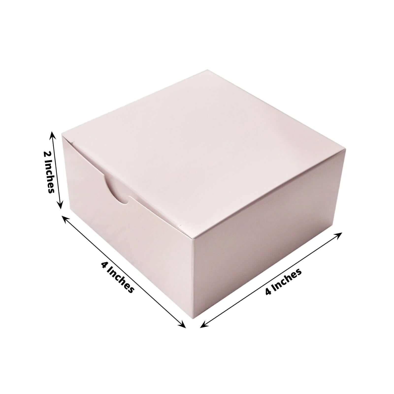 100-Pack Blush 4x4x2 Cake Cupcake Party Favor Gift Boxes - DIY Deal