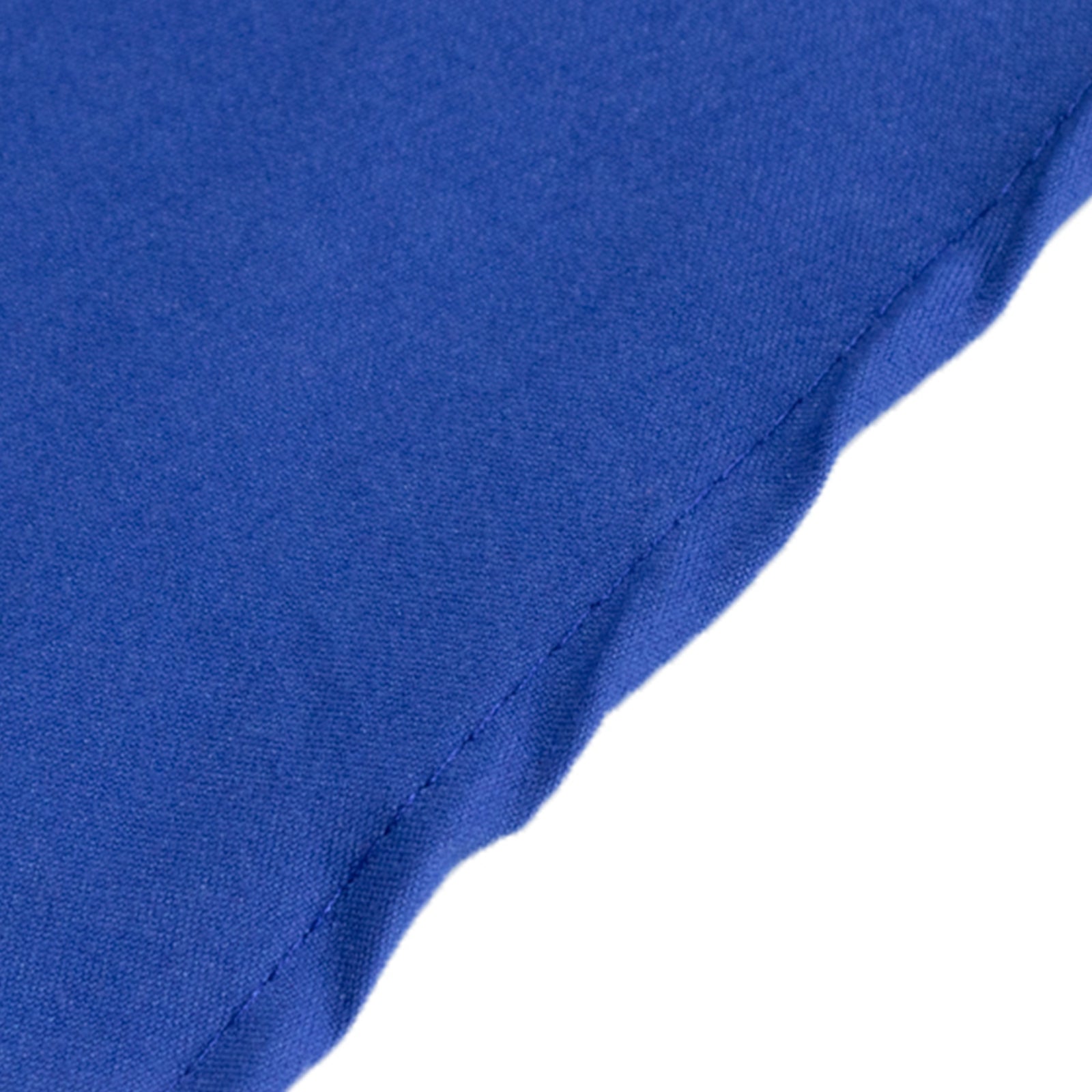 Royal Blue 108-Inch Cotton Blend Round Tablecloth with Wrinkle-Resistant Design - Ideal for Events