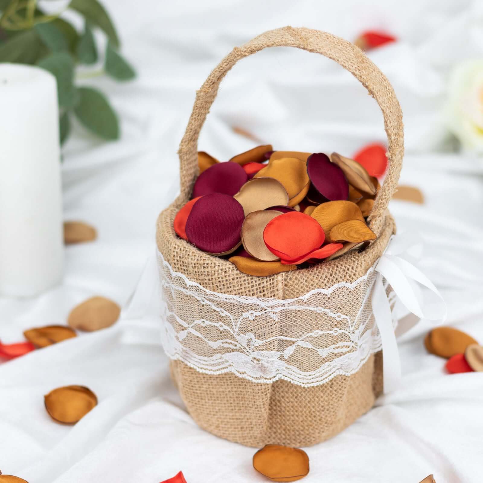 400-Pack Silk Rose Petals in Terracotta Mix - Ideal Decor for Various Events