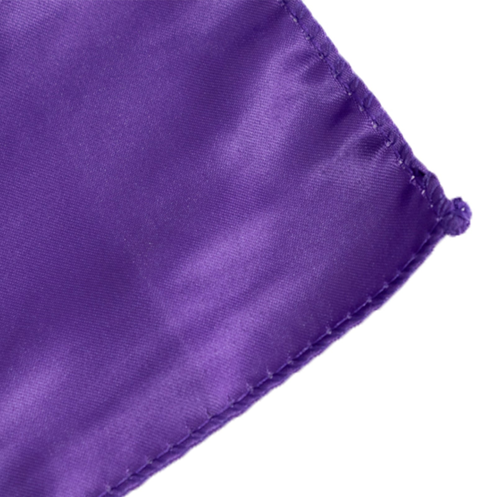 Purple Lamour Satin 72x72 Square Table Overlay with Smooth Finish