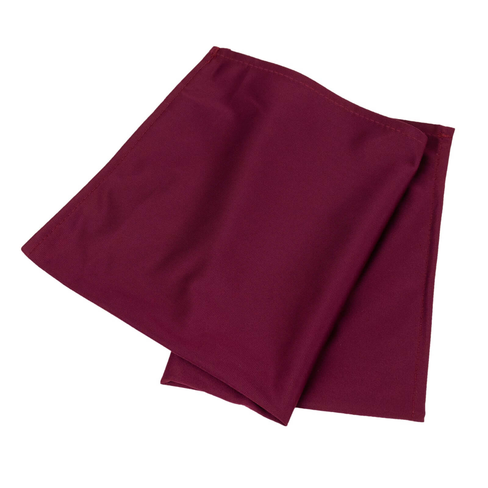 Hot Deal! 5-Piece Set of Premium 20x20 Burgundy Scuba Dinner Napkins - Durable & Reusable