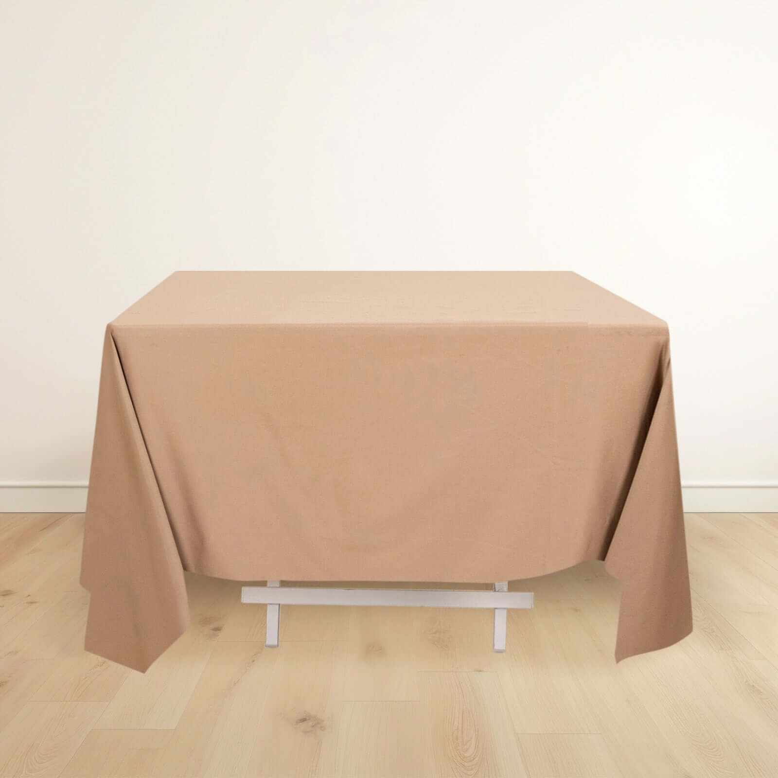 Nude Premium 70x70 Wrinkle-Free & Stain-Resistant Scuba Square Tablecloth