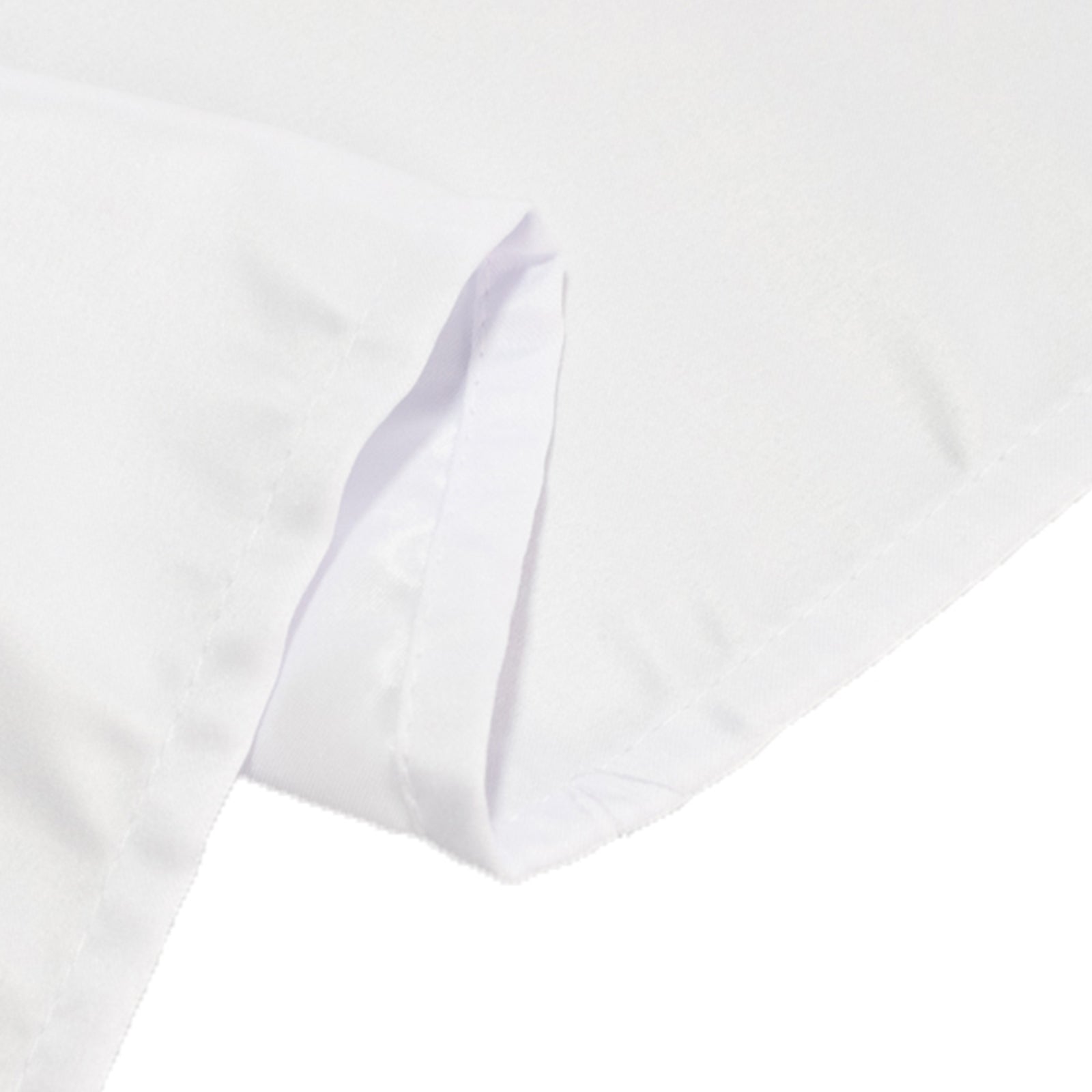 Premium White Lamour Satin Rectangle Tablecloth (60x102) for Weddings and Banquets - Durable & Soft