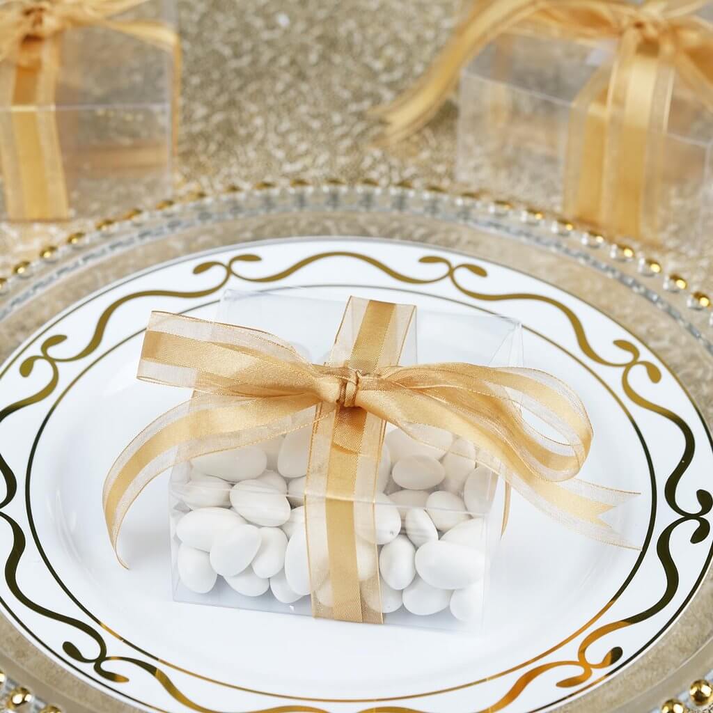 Get 25-Pack of 4x4x2 Clear PVC Cake and Cupcake Party Favor Gift Boxes for DIY Fun