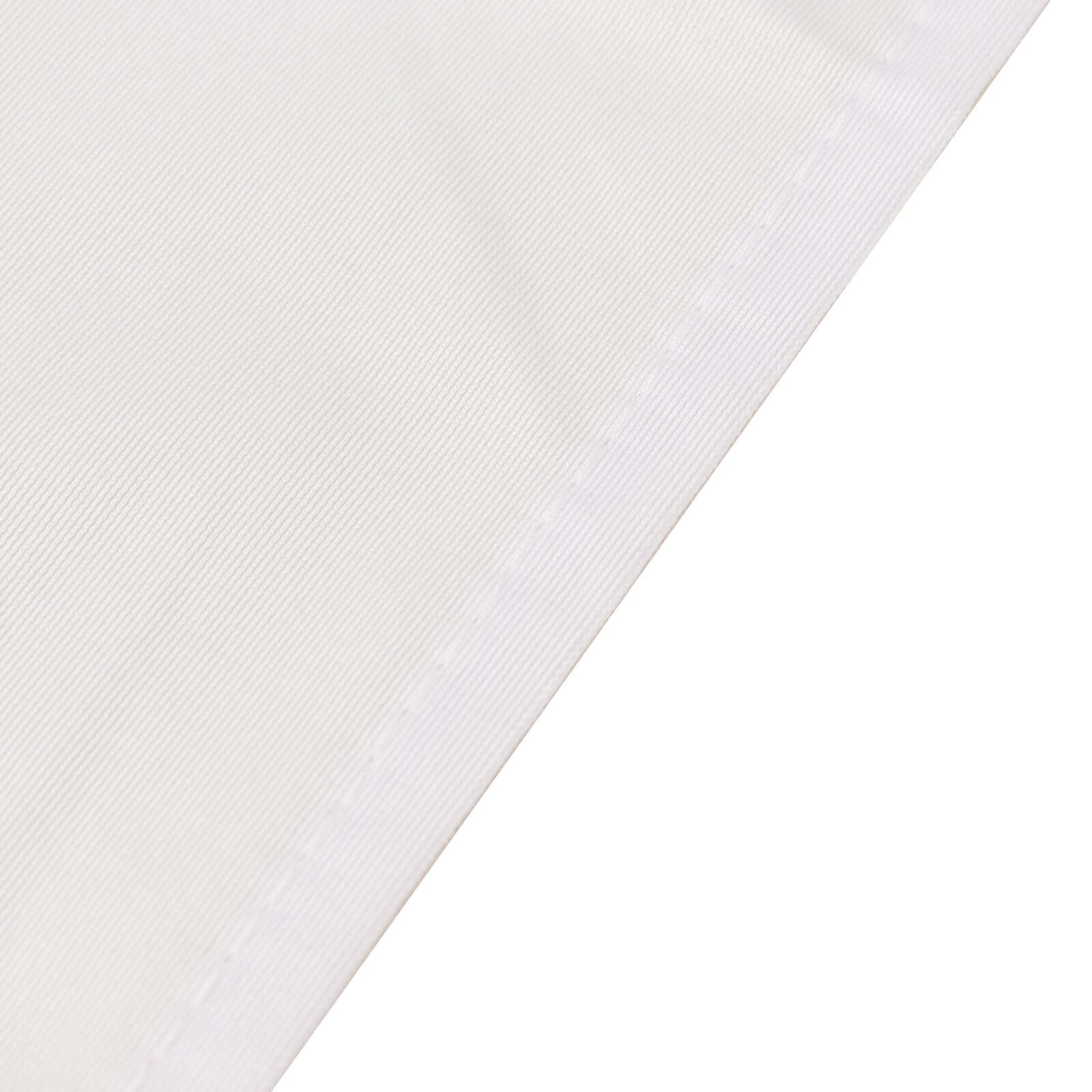 Premium Wrinkle-Free & Stain-Resistant White Scuba Round 108 Tablecloth for Elegant Events