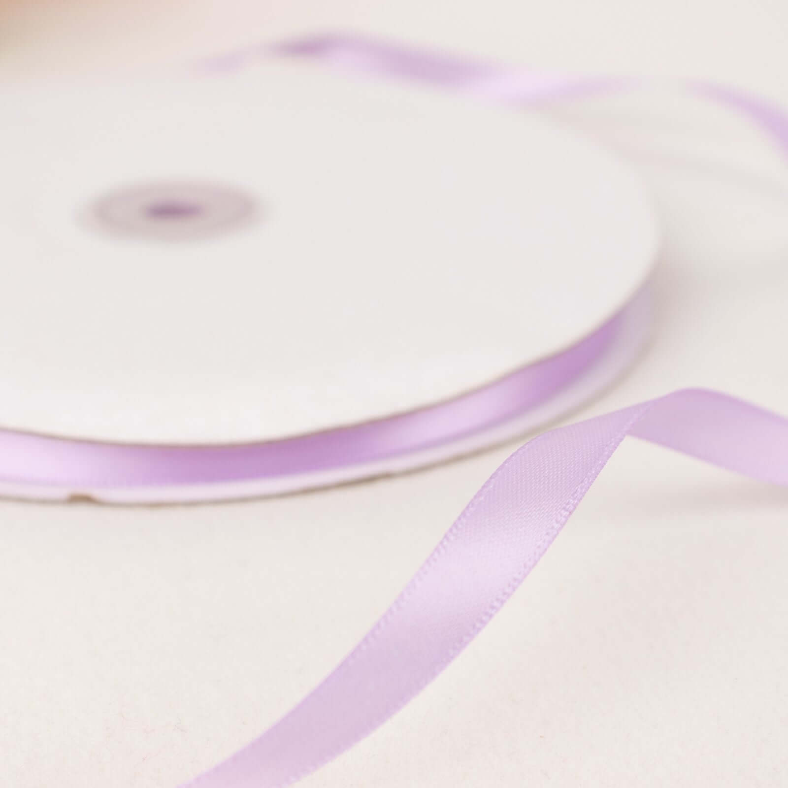 100 Yards 3/8-Inch Lavender Lilac Single-Sided Decorative Satin Ribbon