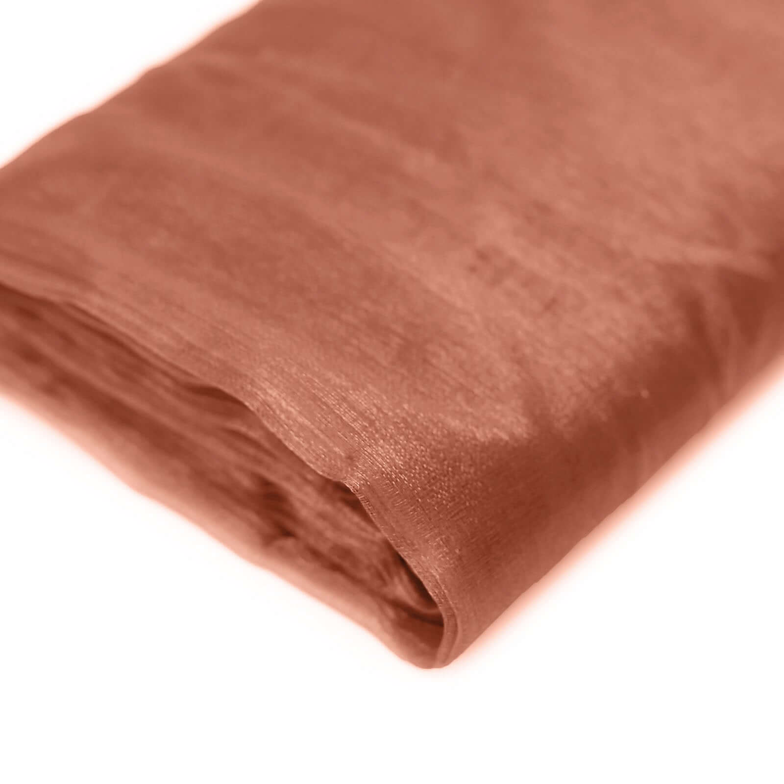 54-Inch Wide, 10-Yard Terracotta (Rust) High-Quality Sheer Chiffon Fabric Bolt for DIY