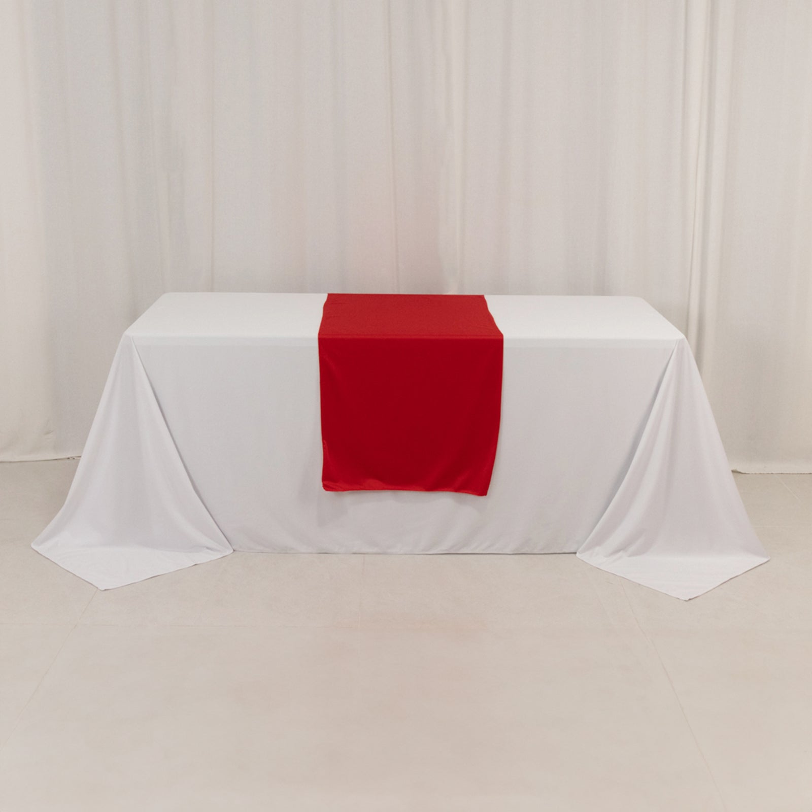 Hot Deal! Extra Wide Red 24x72 Sublimation - Printable Premium Polyester Table Runner