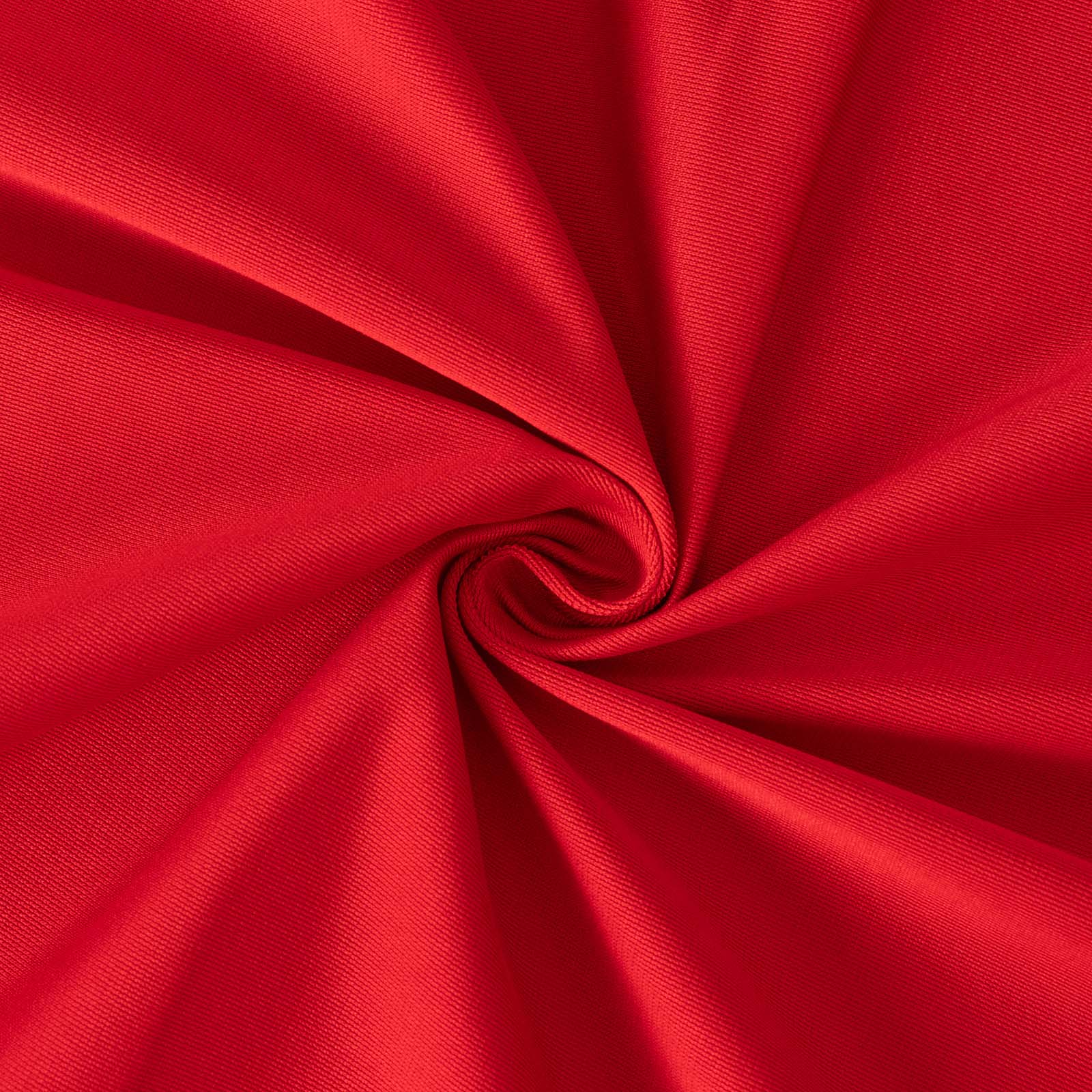 Hot Sale! Premium Red Scuba Polyester Rectangular 60x102 Wrinkle-Free & Stain-Resistant Tablecloth
