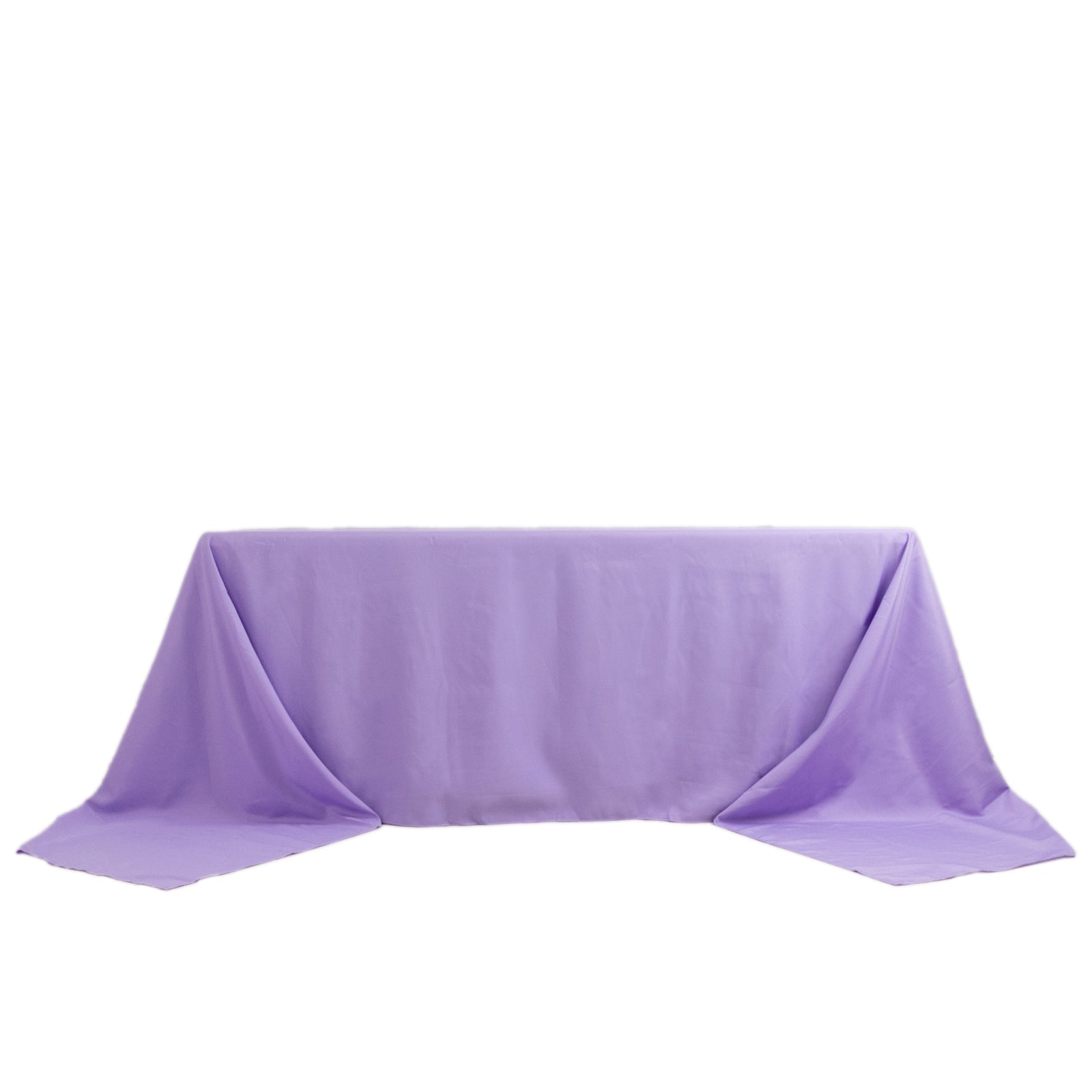 Seamless 220GSM Stain-Resistant Lavender Lilac Premium Polyester Rectangle Tablecloth 90x156