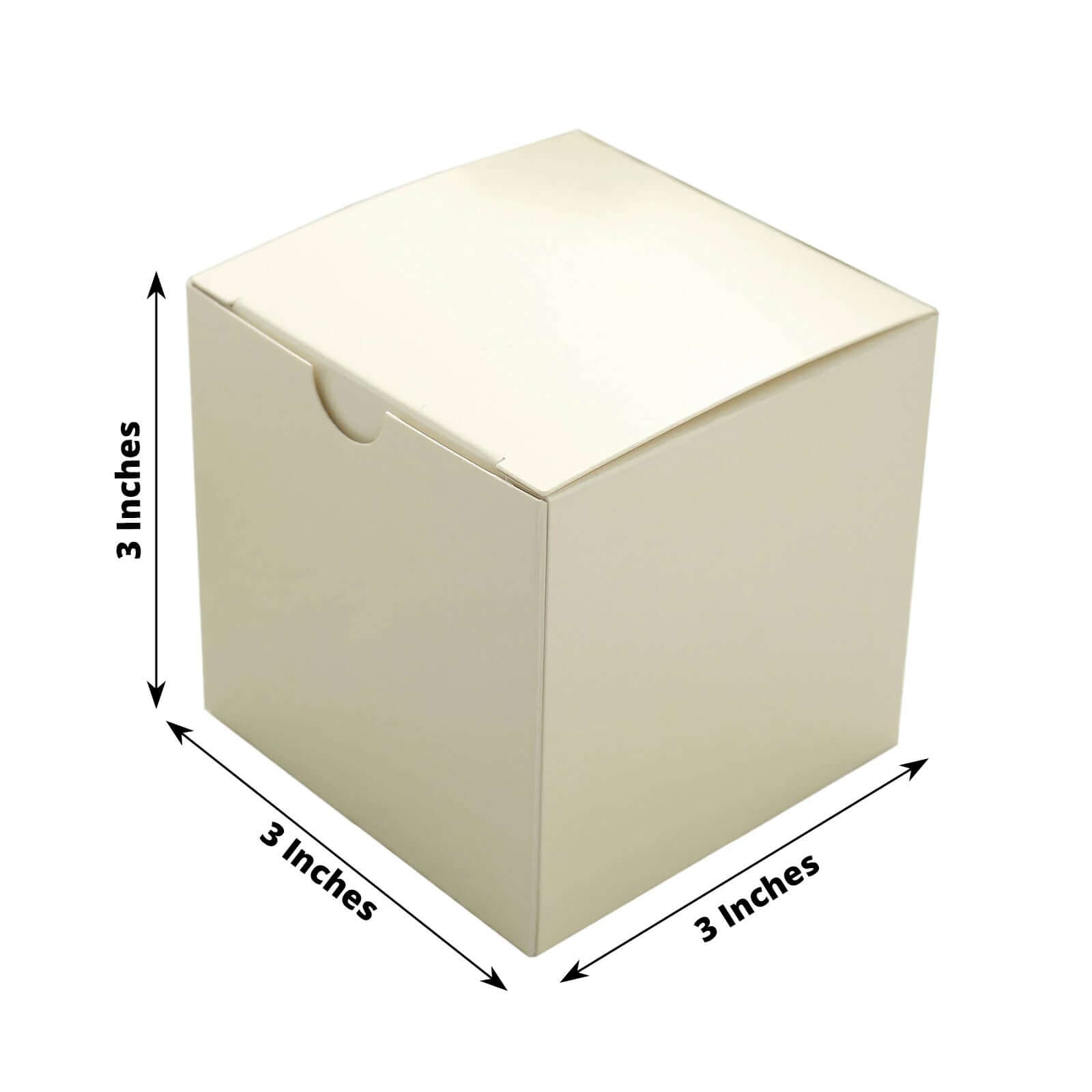 100-Pack of DIY Ivory Party and Shower Favor Candy Gift Boxes - Perfect for Any Occasion!