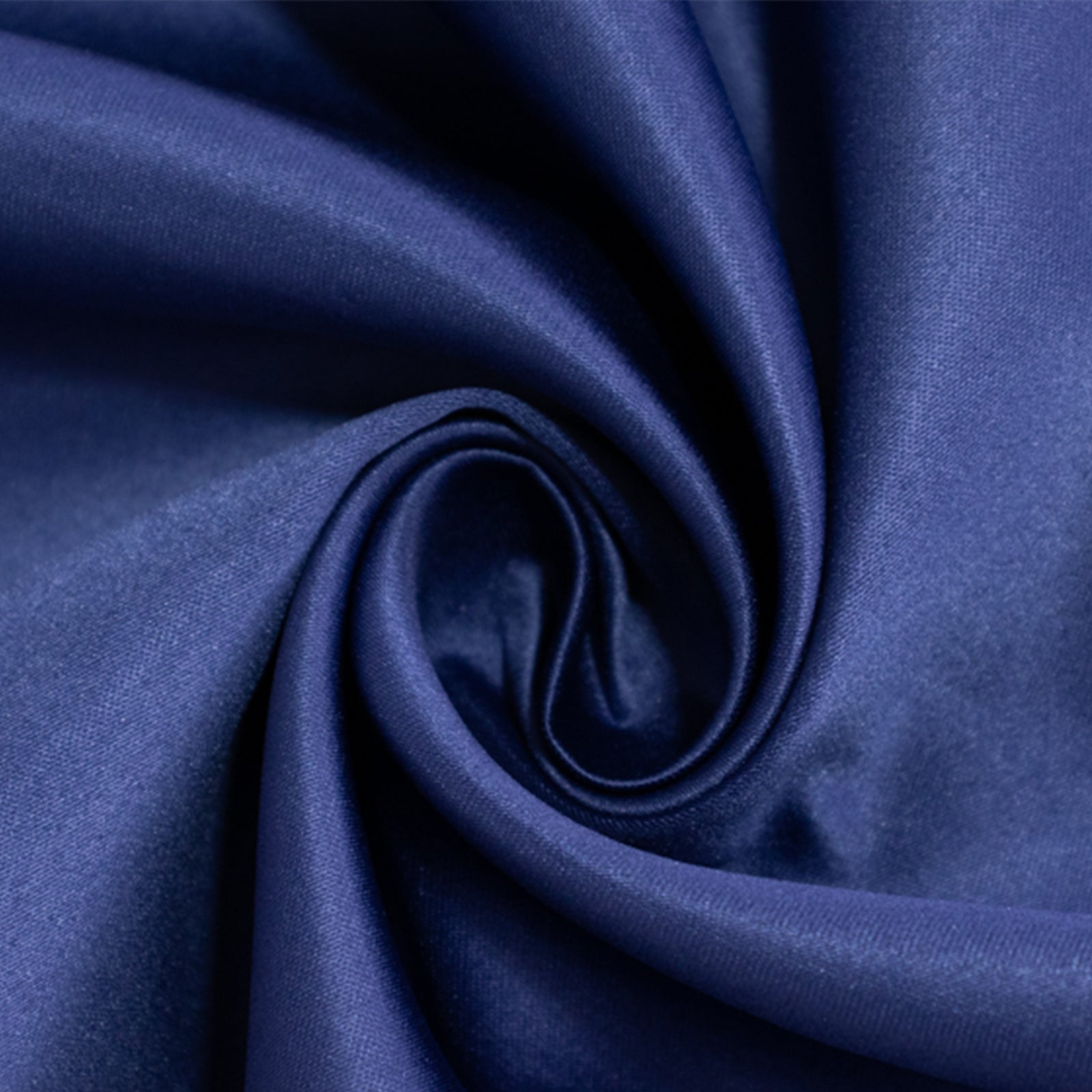 Navy Blue Lamour Satin 120" Round Tablecloth - Soft Sheen & Durable!