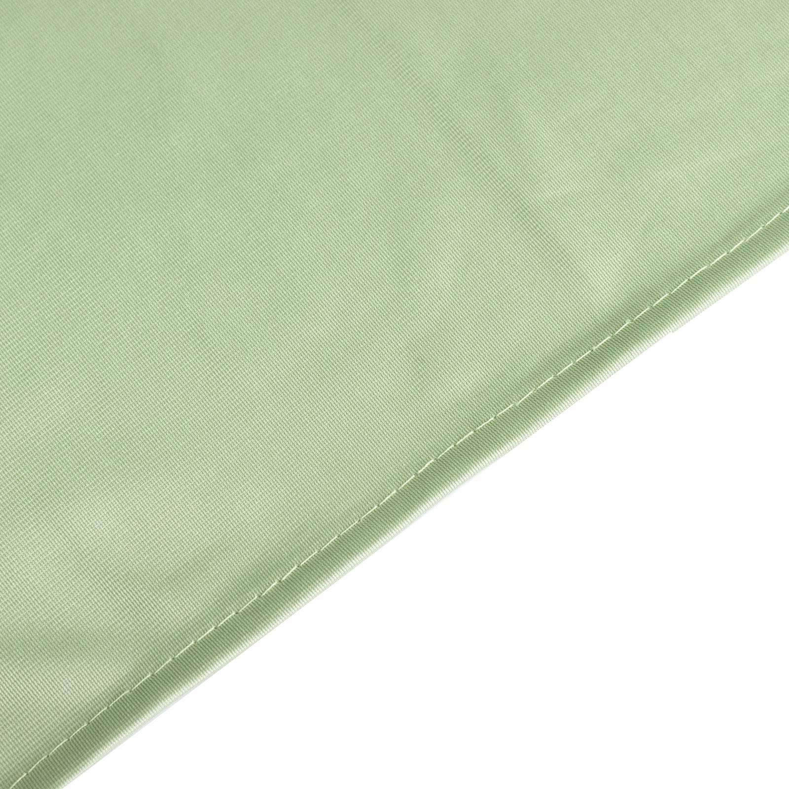 Exclusive Sage Green 132' Round Scuba Polyester Tablecloth - Wrinkle & Stain Free