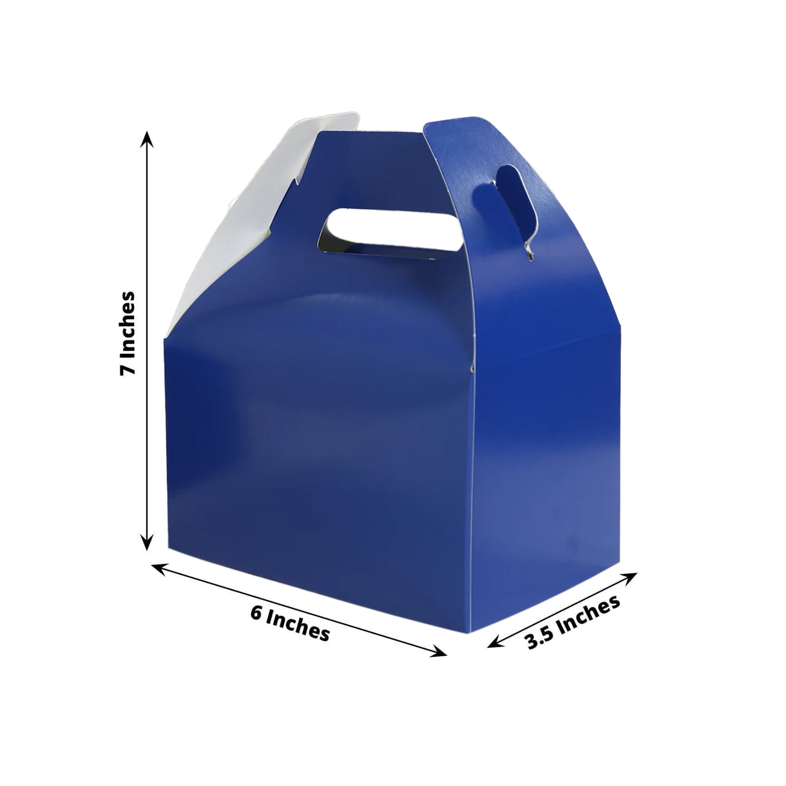 25-Pack Royal Blue Party Favor Tote Gable Candy Gift Boxes
