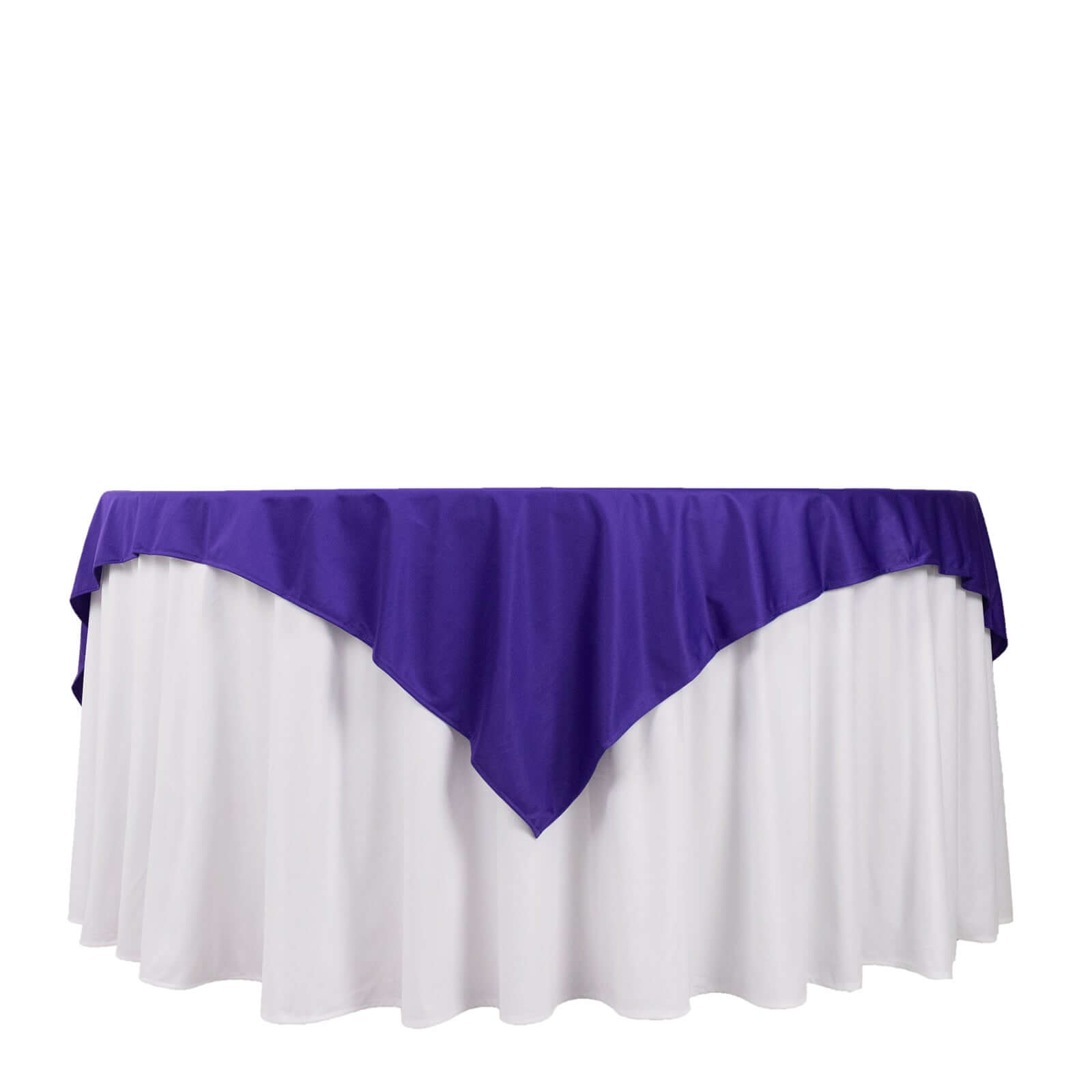 Hot! Purple 70x70 Premium Wrinkle-Free & Stain-Resistant Scuba Table Overlay