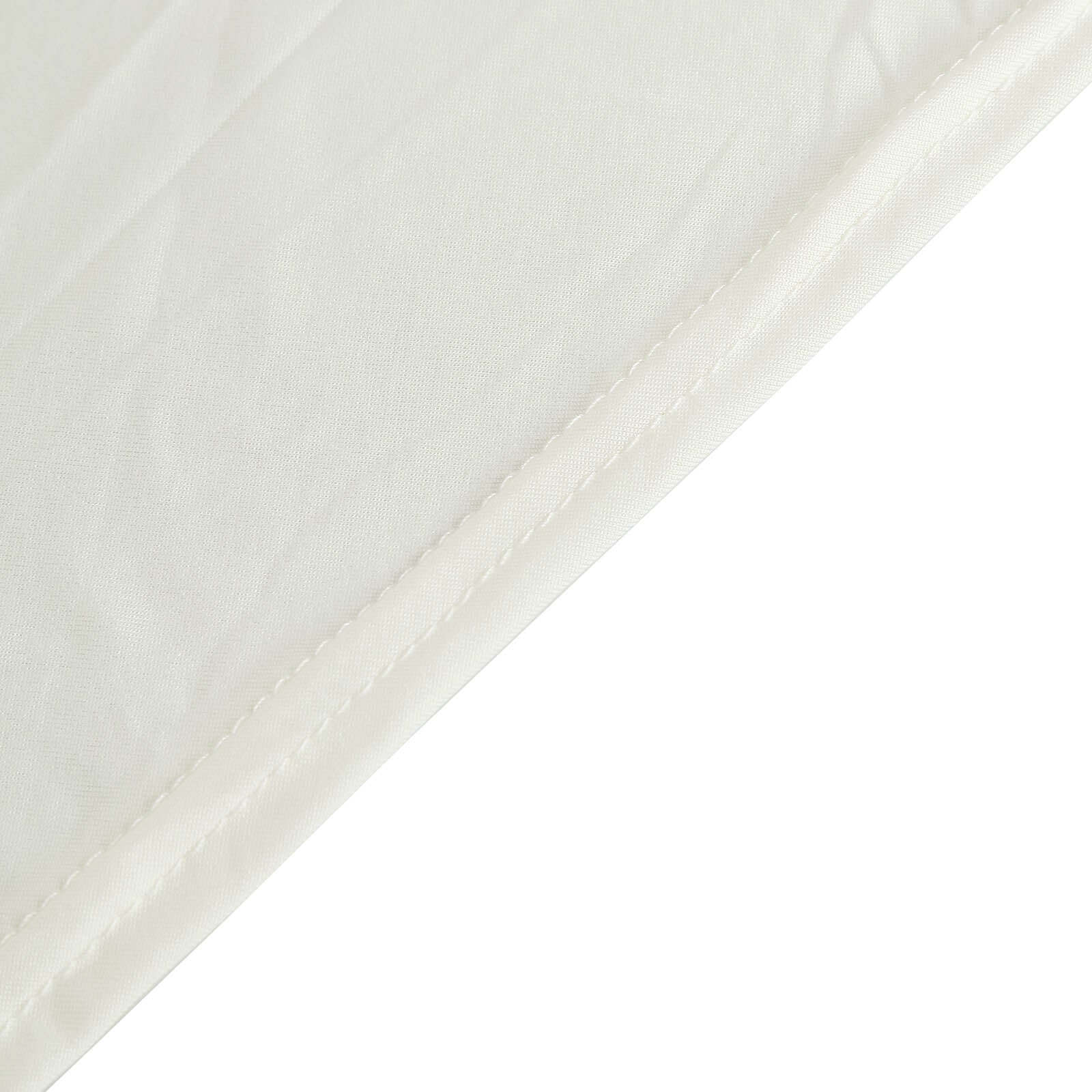 Ivory Spandex Table Cover with Wavy Skirt-Like Effect for 6ft Tables - Exclusive Offer
