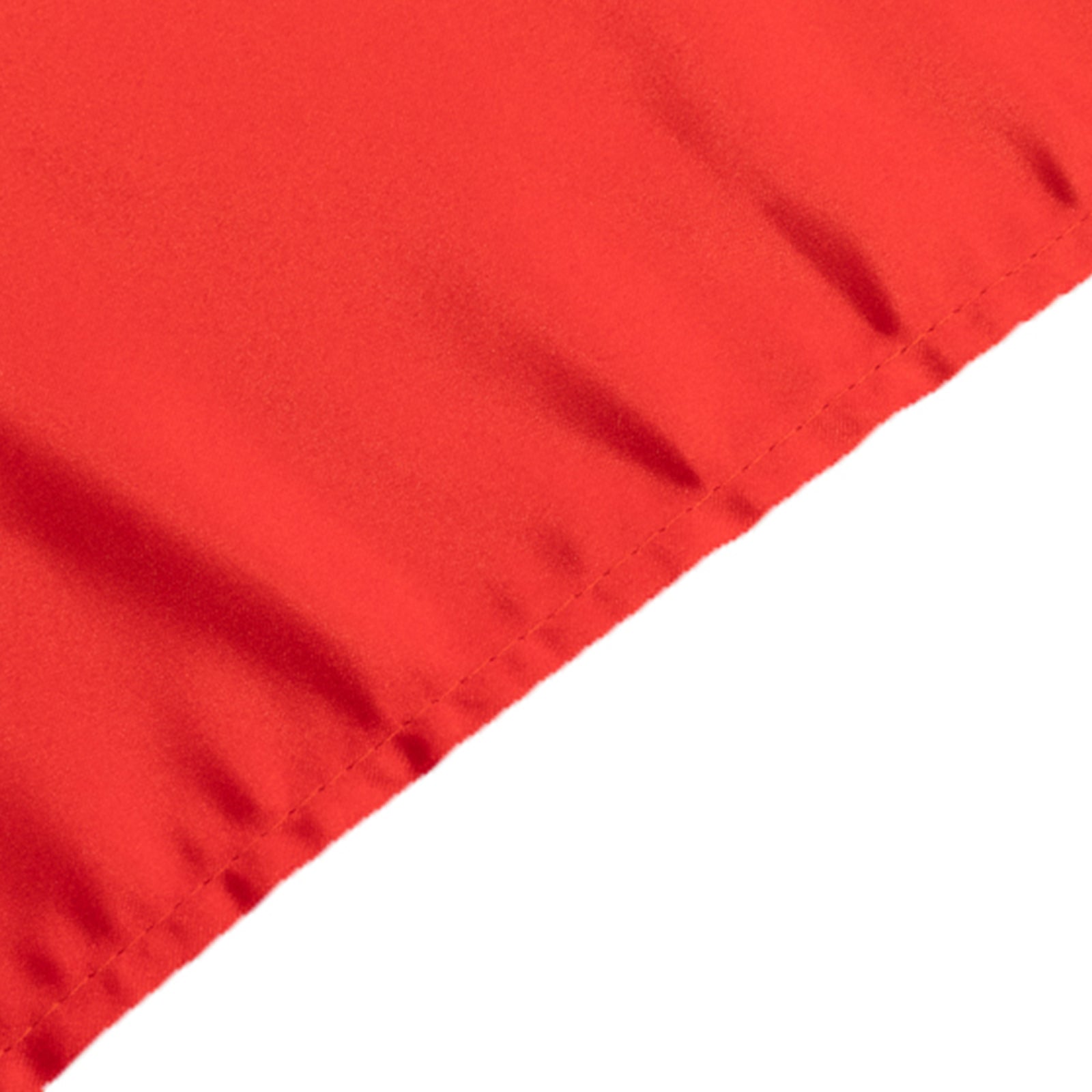 Red Lamour Satin Rectangle Tablecloth (60x102) - Durable & Silky Soft, Great Deal!