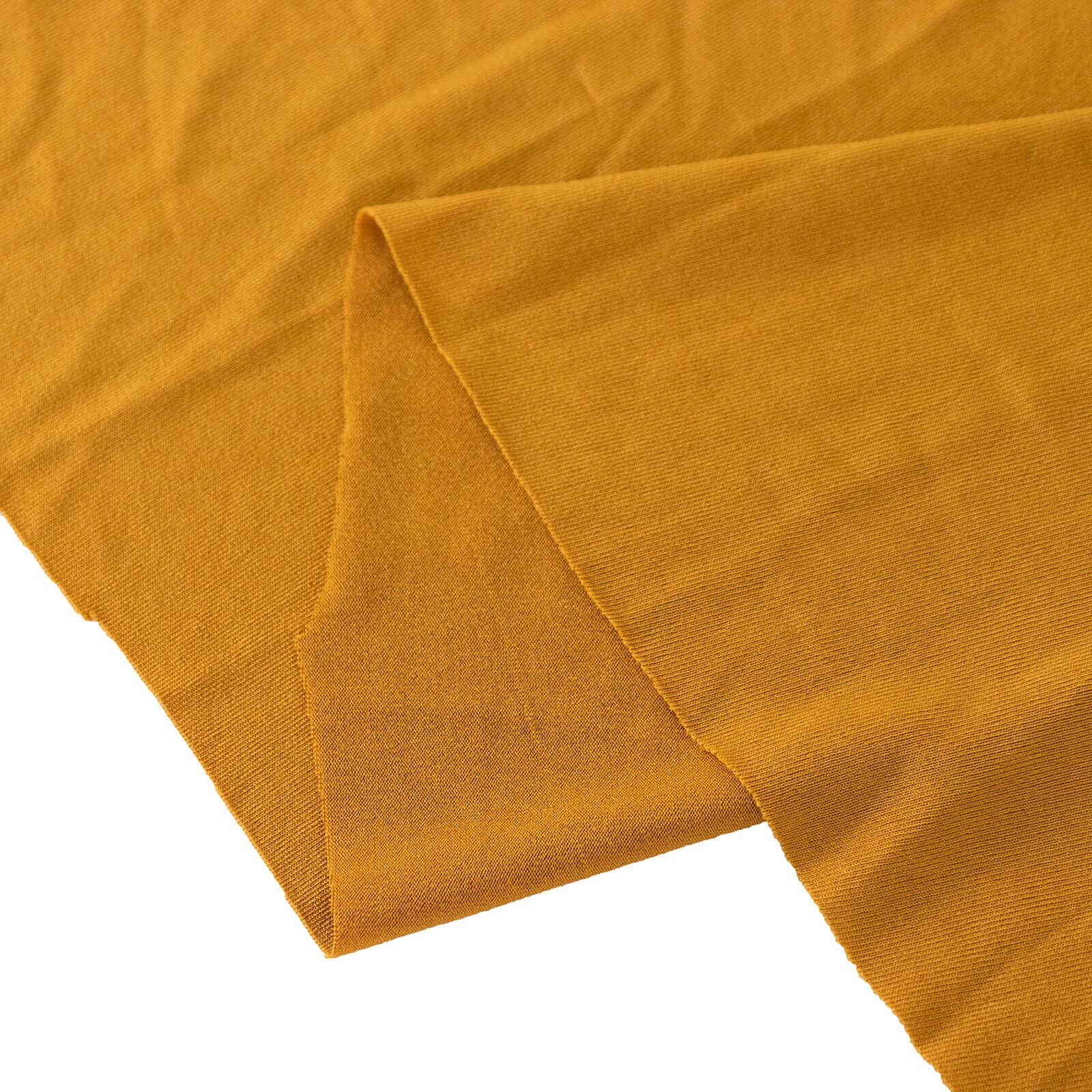 6ft Gold Spandex Round Table Skirt with Wavy Design for Weddings & Events