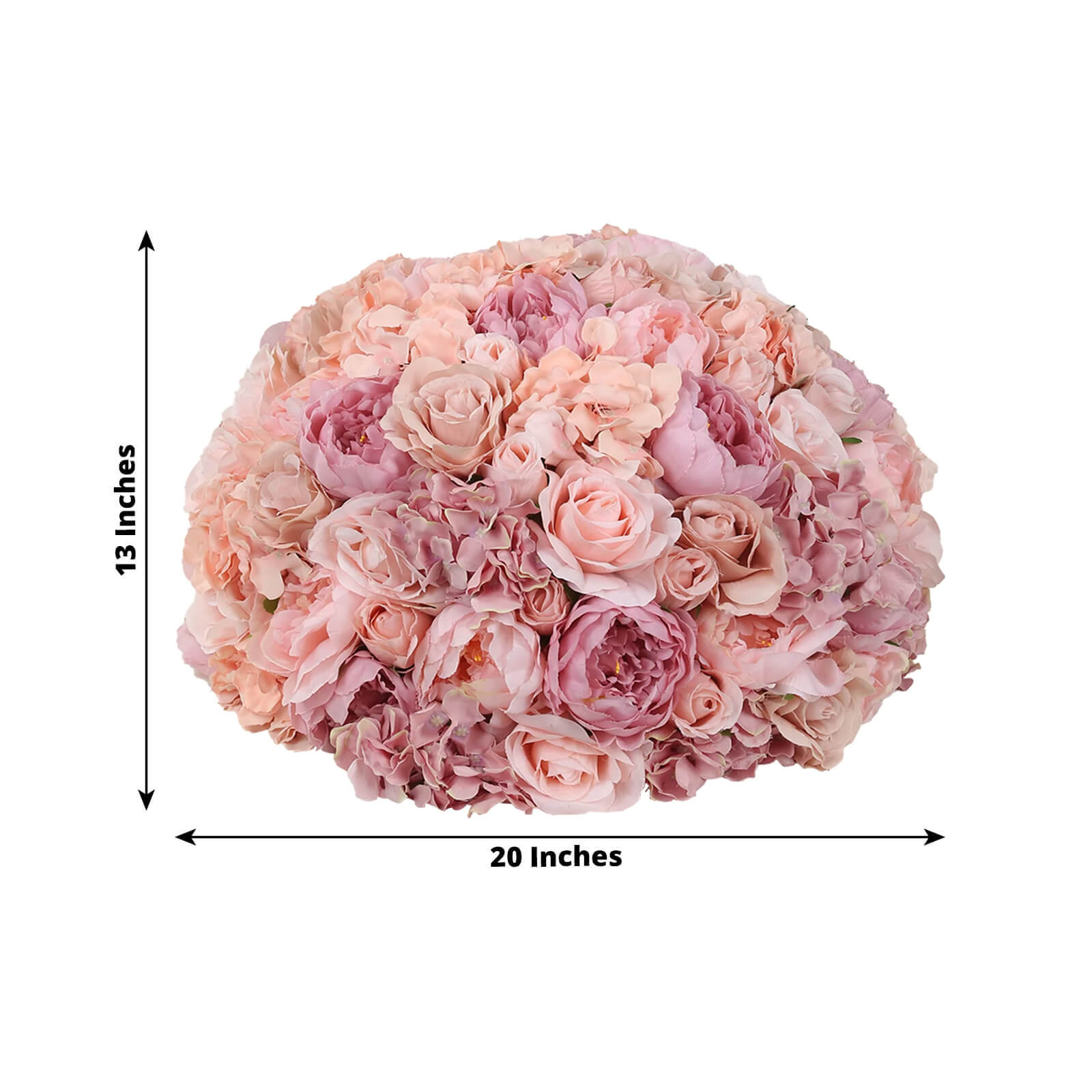 Hot Sale! Large Blush Artificial Silk Rose Flower Balls for Wedding Centerpieces and Table Decor