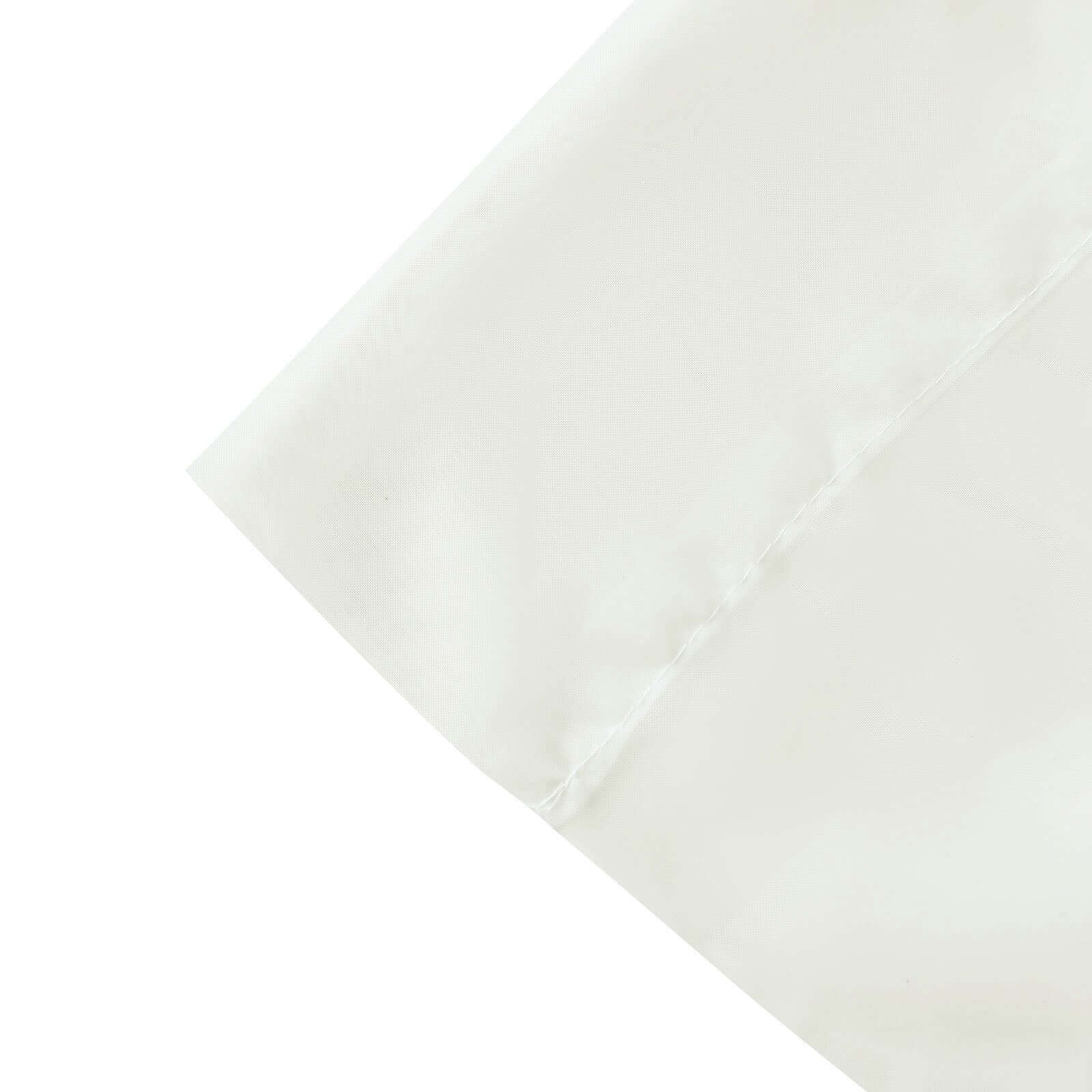 5ft x 14ft Ivory Premium Chiffon Curtain Panel - Durable Flame Resistant, Ideal for Events