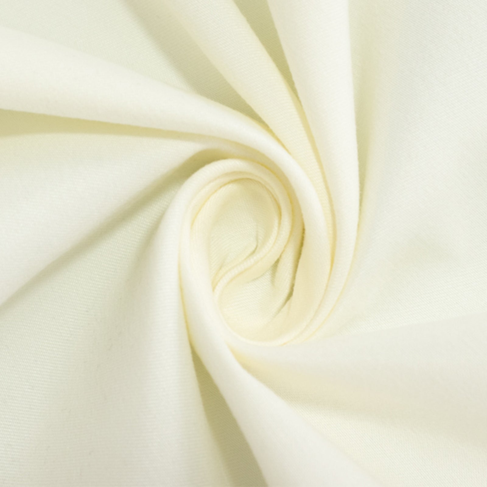 Hot Sale! Seamless Wrinkle - Free 132' Ivory Cotton Blend Round Tablecloth for Various Occasions