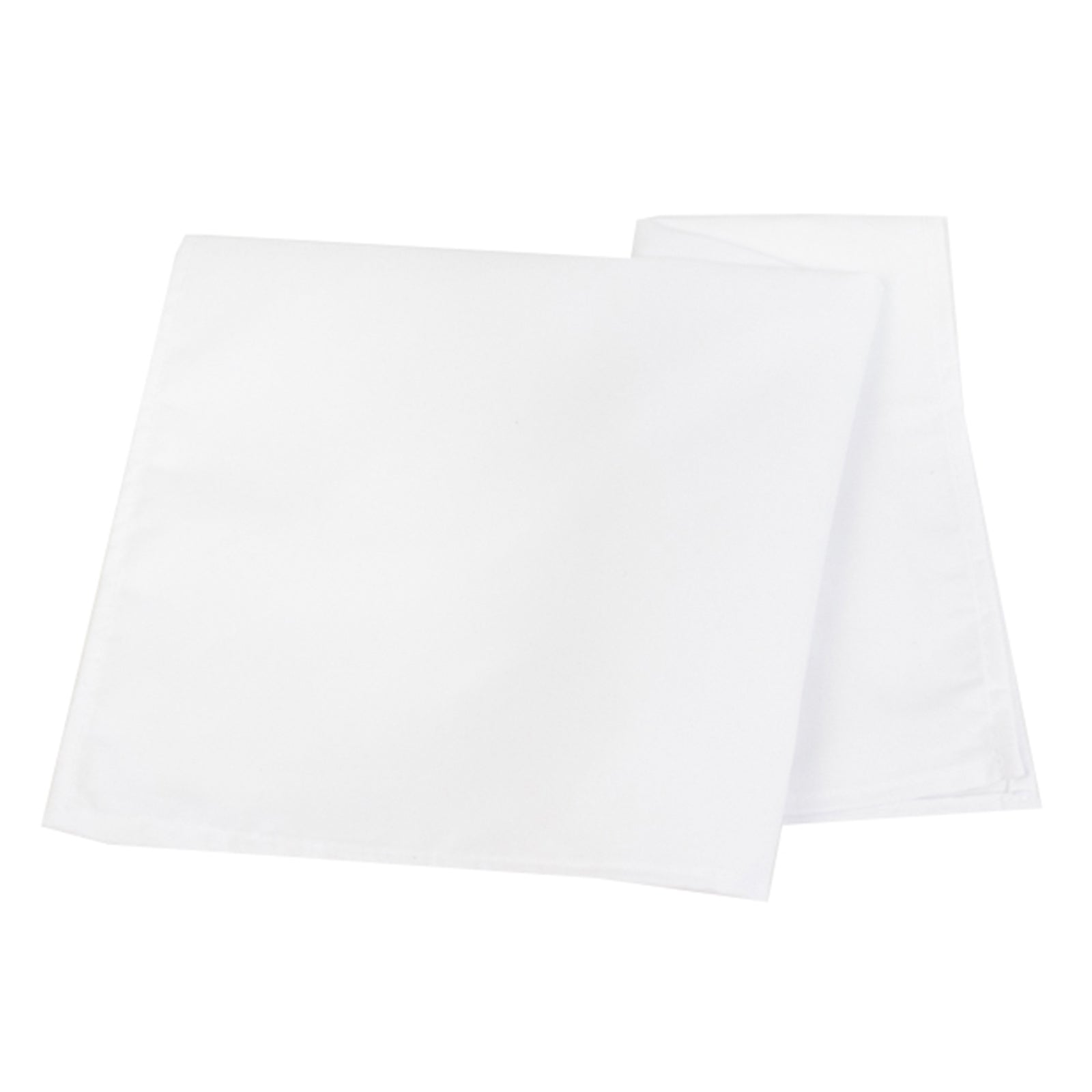 5-Piece Set of 20x20 Wrinkle-Resistant White Cotton Blend Dinner Napkins for Daily Use