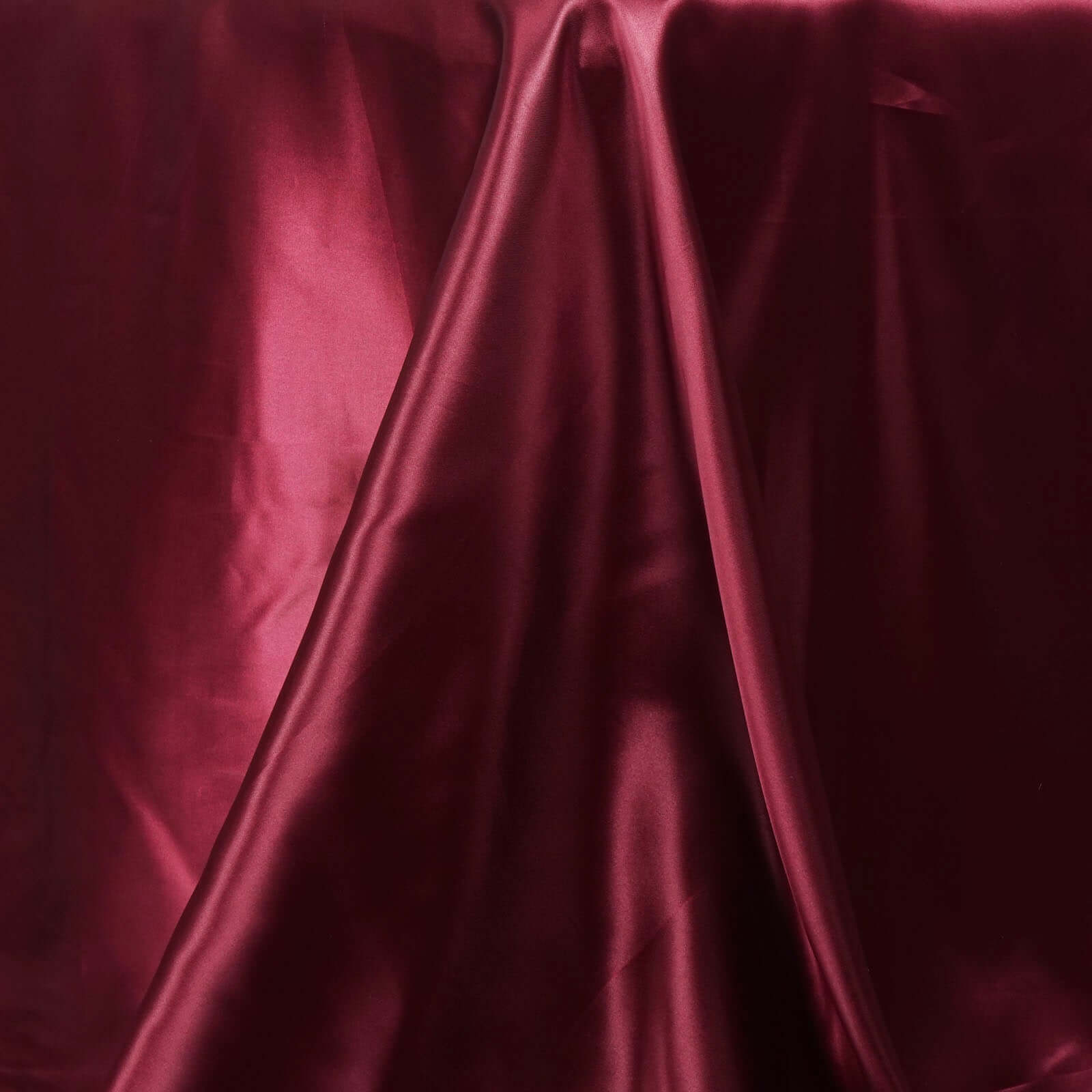 Exclusive Burgundy Satin 90x132 Seamless Rectangular Tablecloth