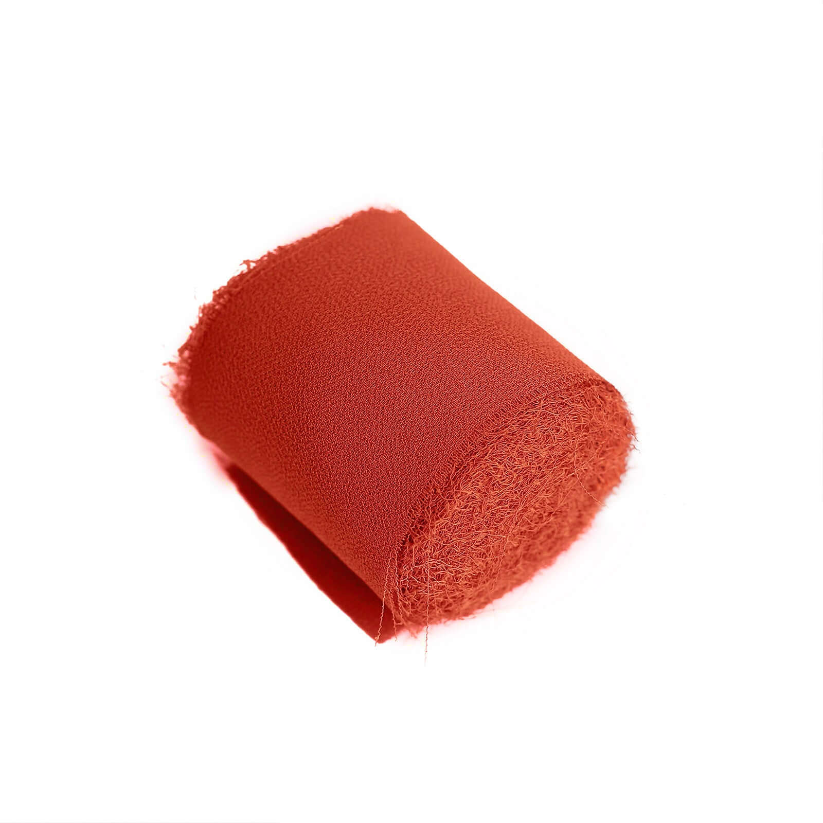 Special Offer! 2-Pack 6-Yard Terracotta (Rust) Silk-Like Chiffon Ribbon Rolls for DIY Wedding Bouquets