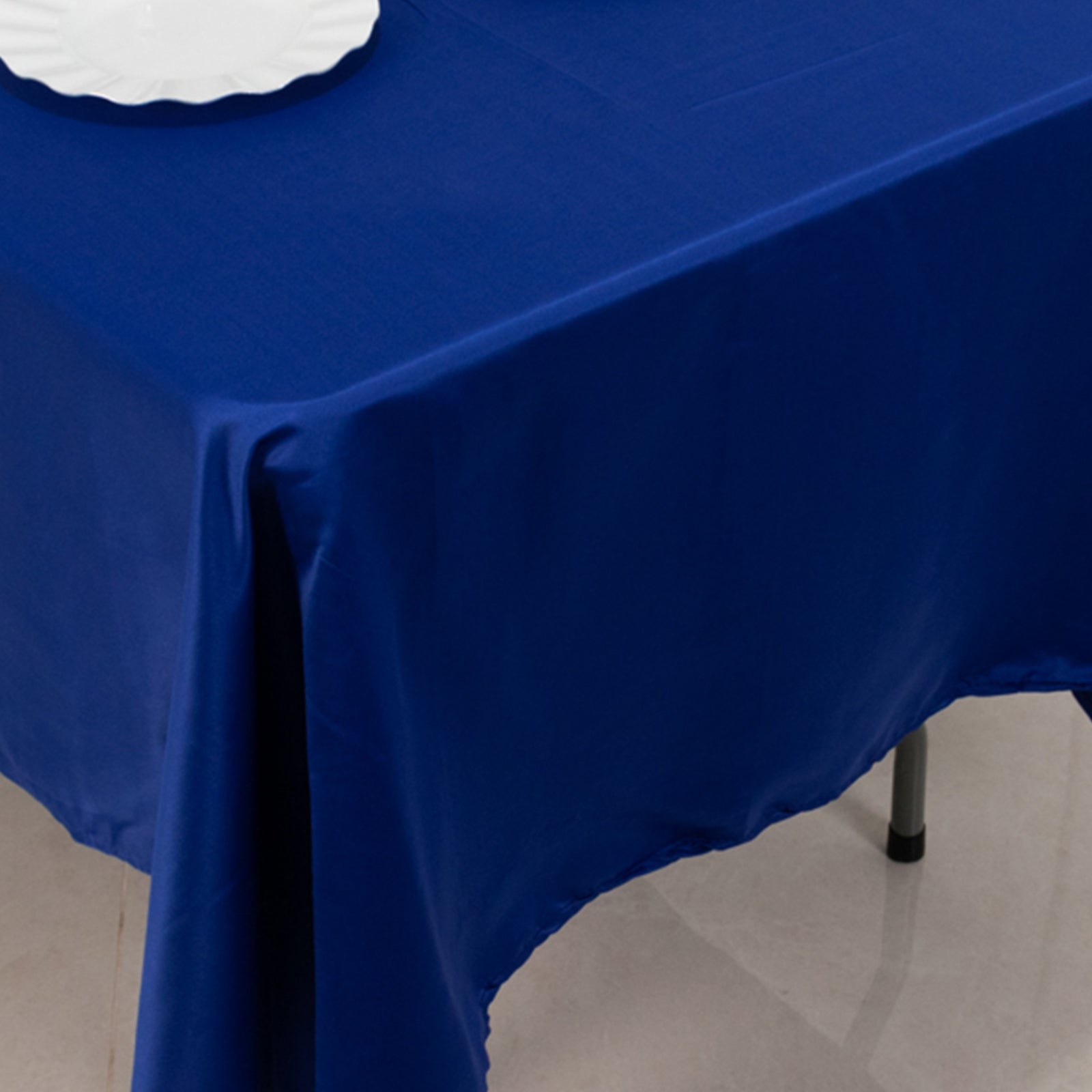 Royal Blue Lamour Satin Rectangle Tablecloth (60x102) - Durable, Silky Soft & High-Quality
