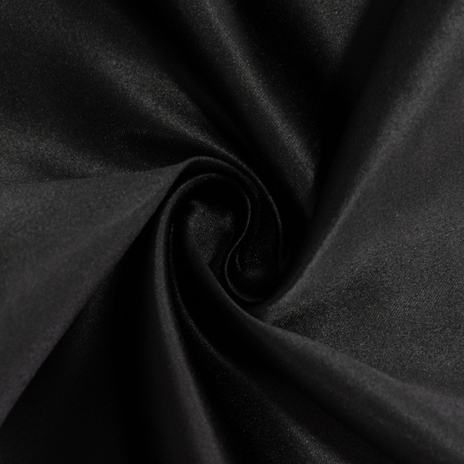 Black Durable Silk-Like Lamour Satin 108