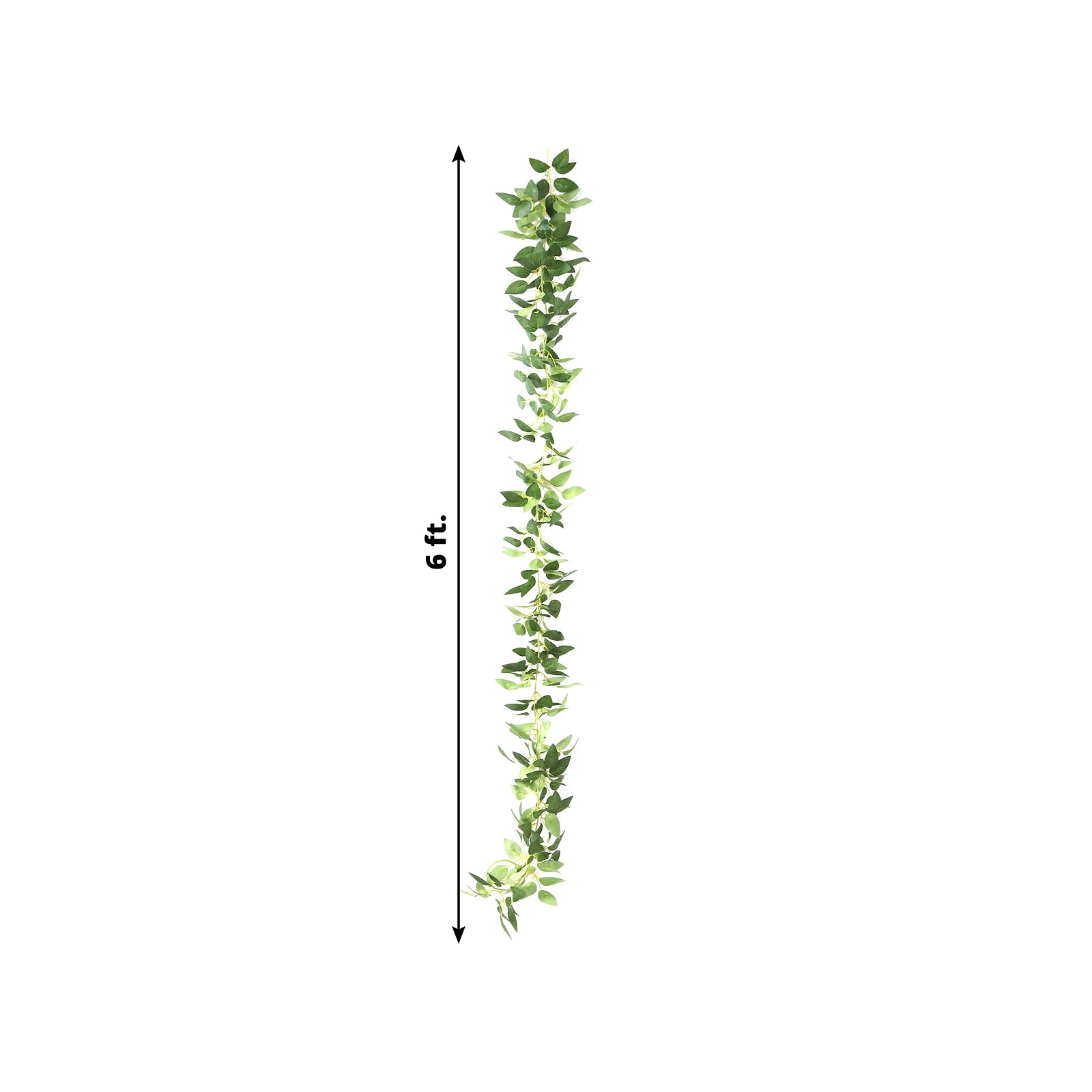 6ft Artificial Rose Leaf Garland with Warm White LED Lights for Home and Wedding Decor