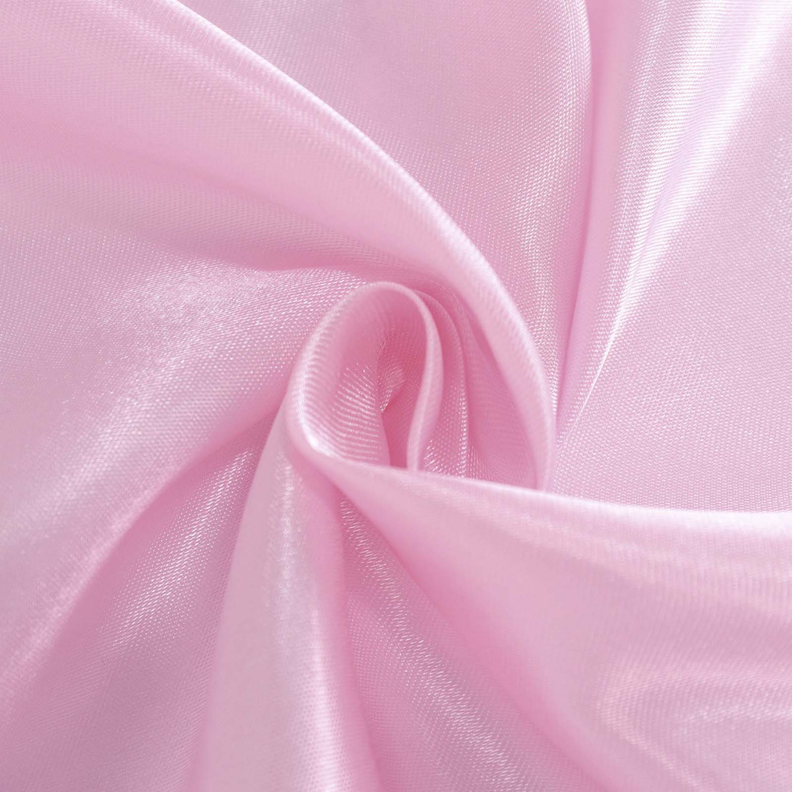 Exclusive Pink Satin 90x132 Seamless Rectangular Tablecloth