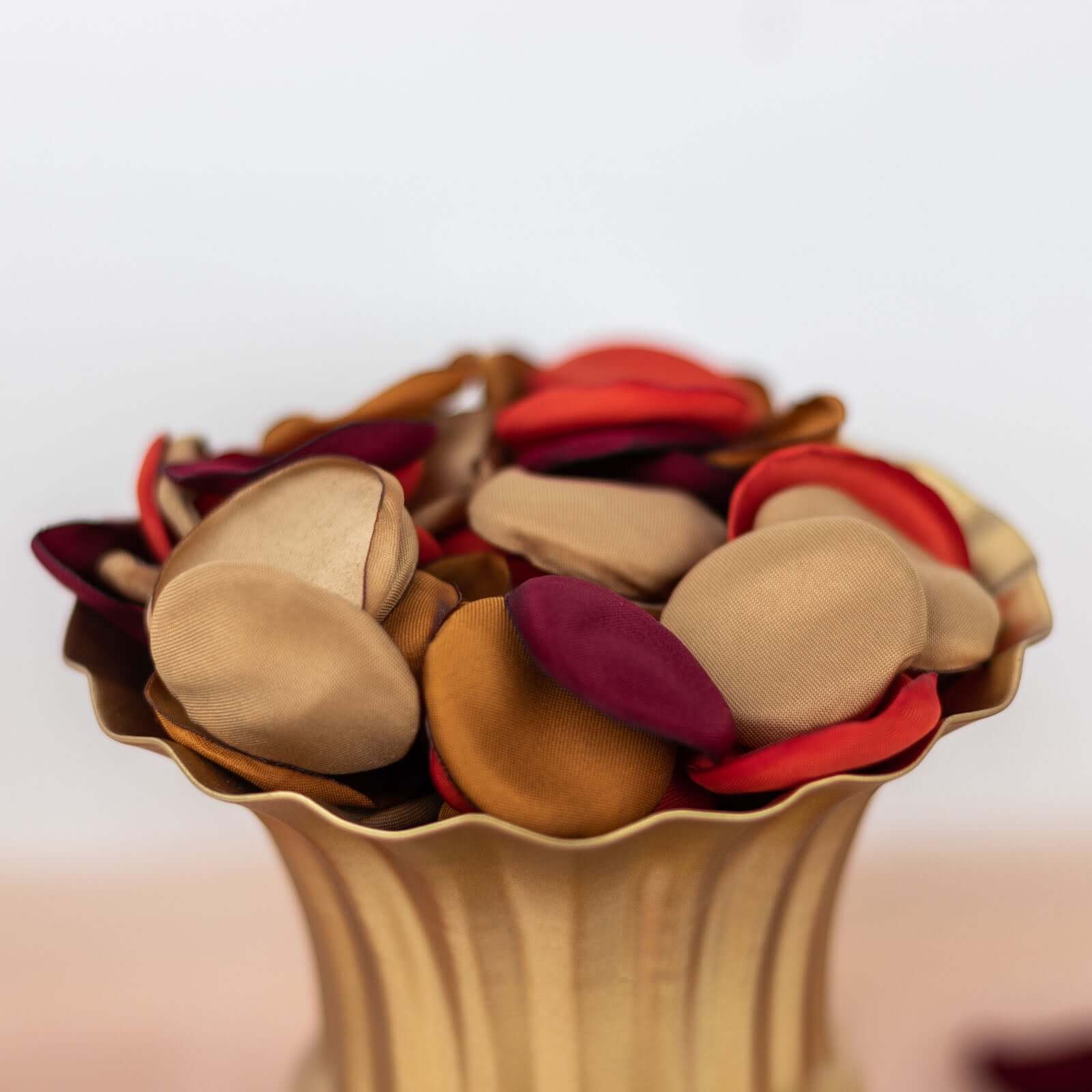 400-Pack Silk Rose Petals in Terracotta Mix - Ideal Decor for Various Events