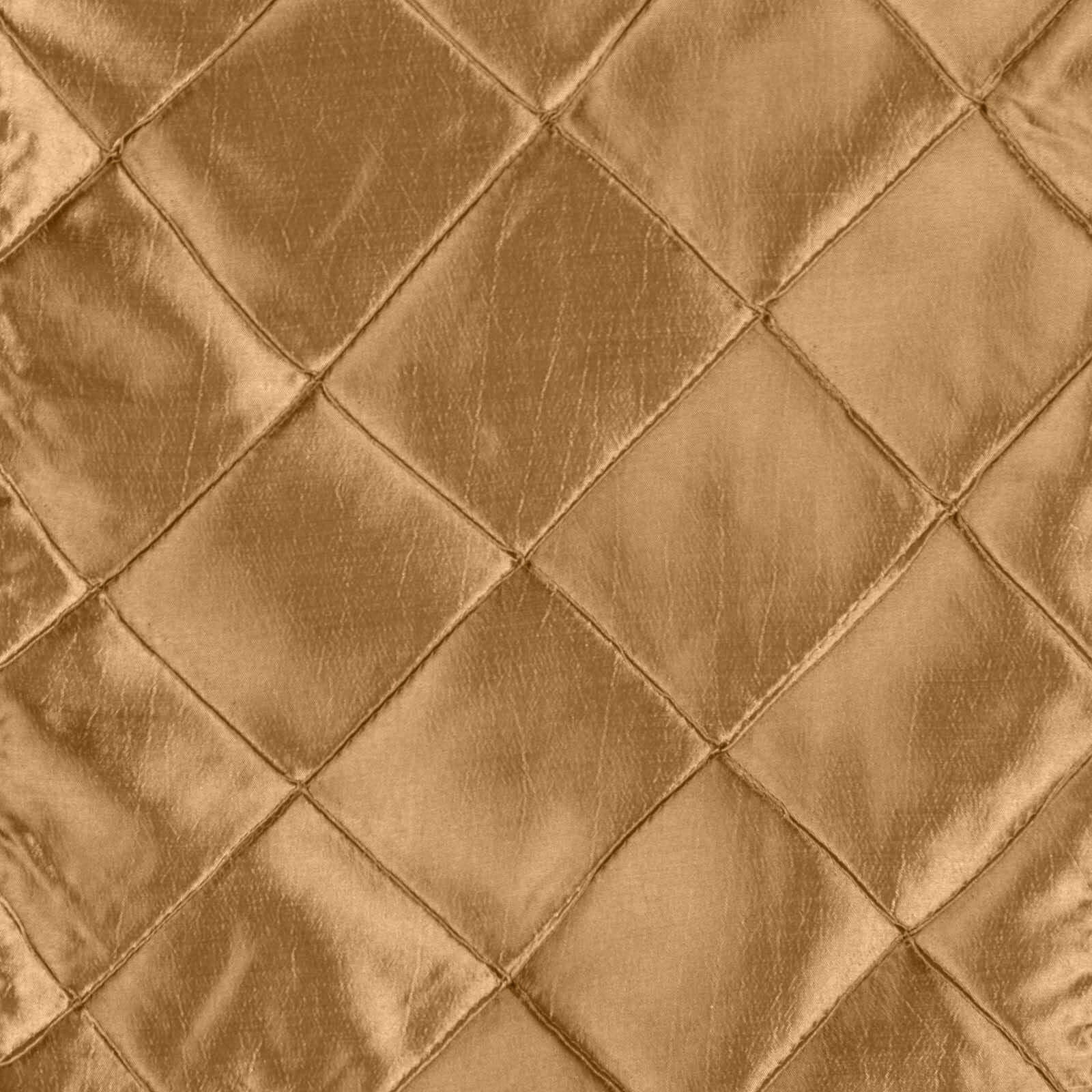 Exclusive 12x108 Gold Taffeta Pintuck Table Runner