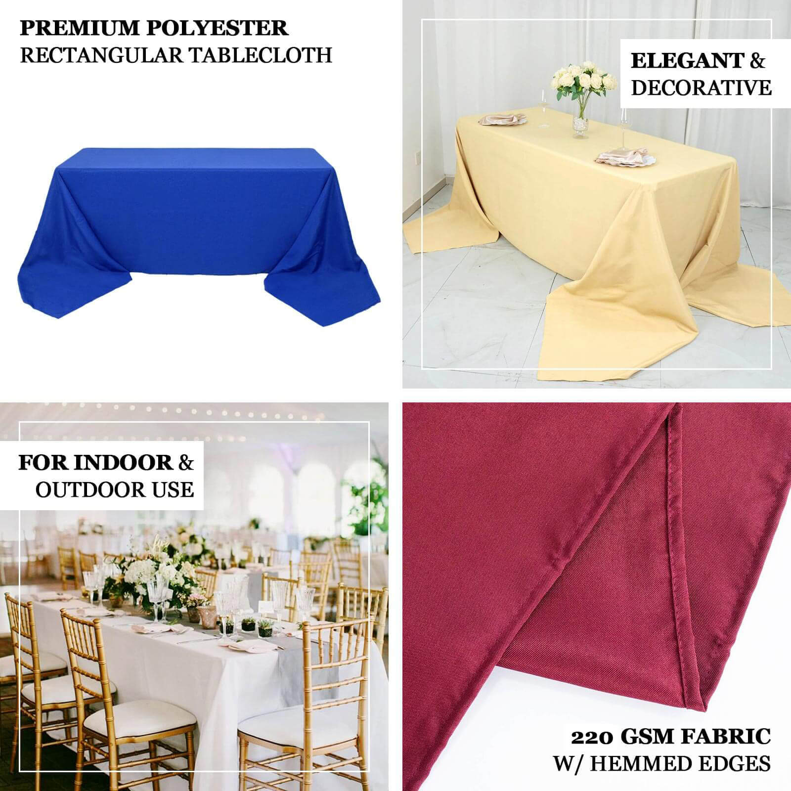 Exclusive Sage Green 90x132 Premium Polyester Seamless Tablecloth - Stain-Resistant