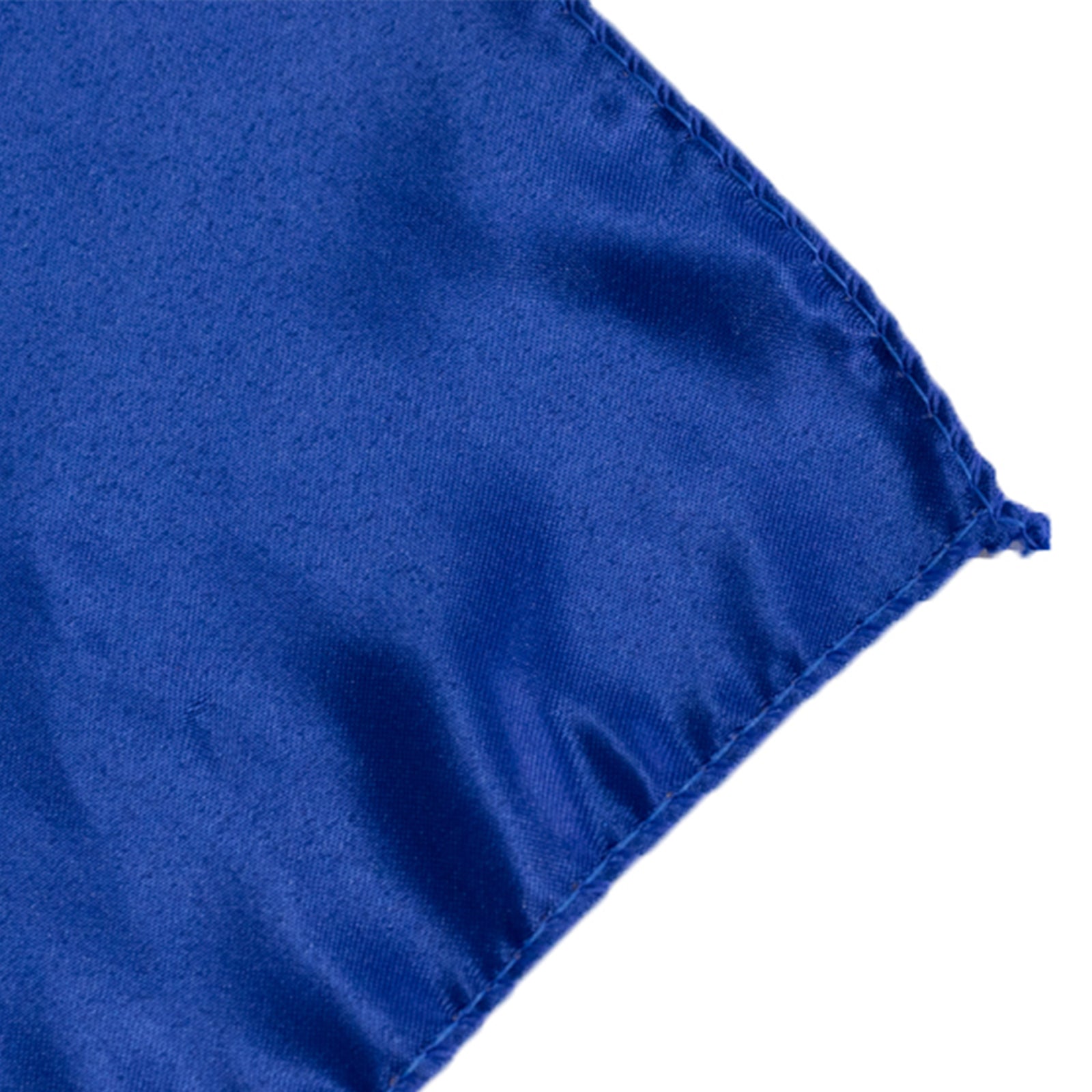 Royal Blue Lamour Satin 72x72 Square Table Overlay - High - Quality Smooth Finish Table Topper