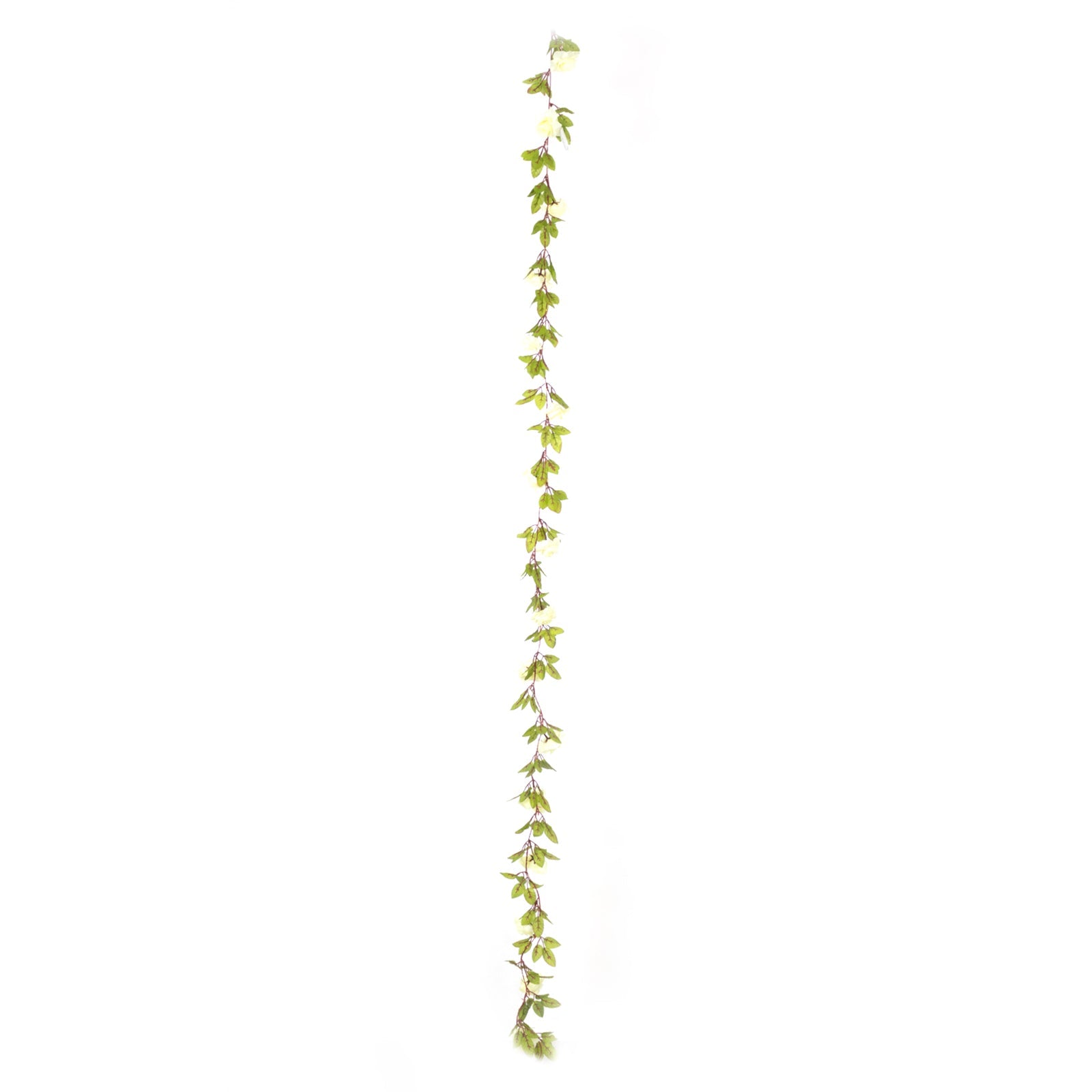 Hot Deal! 7ft 20 LED Warm White Silk Rose Flower Garland, Battery Operated