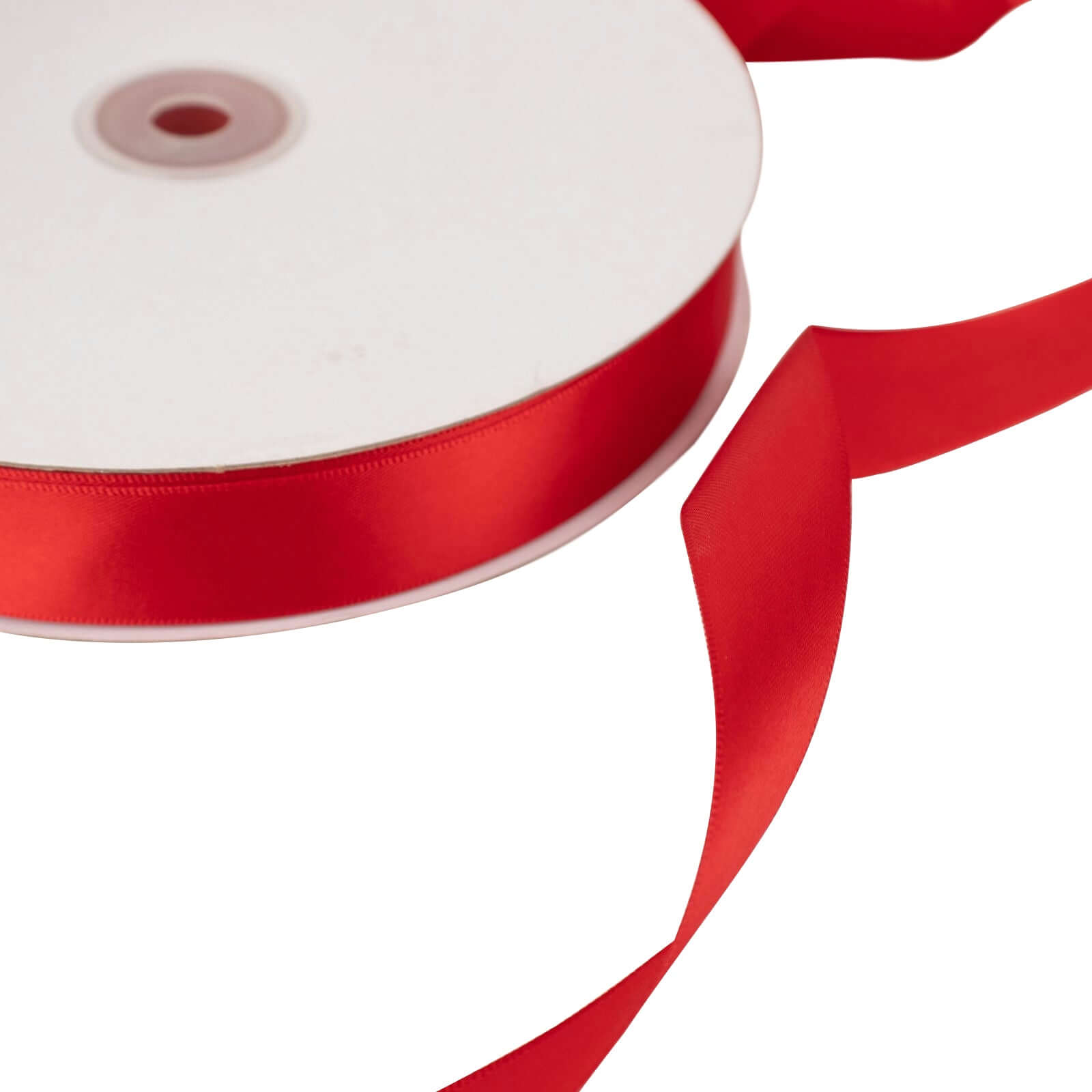 Hot Deal! 100-Yard 7/8 Red Single-Face Decorative Satin Ribbon