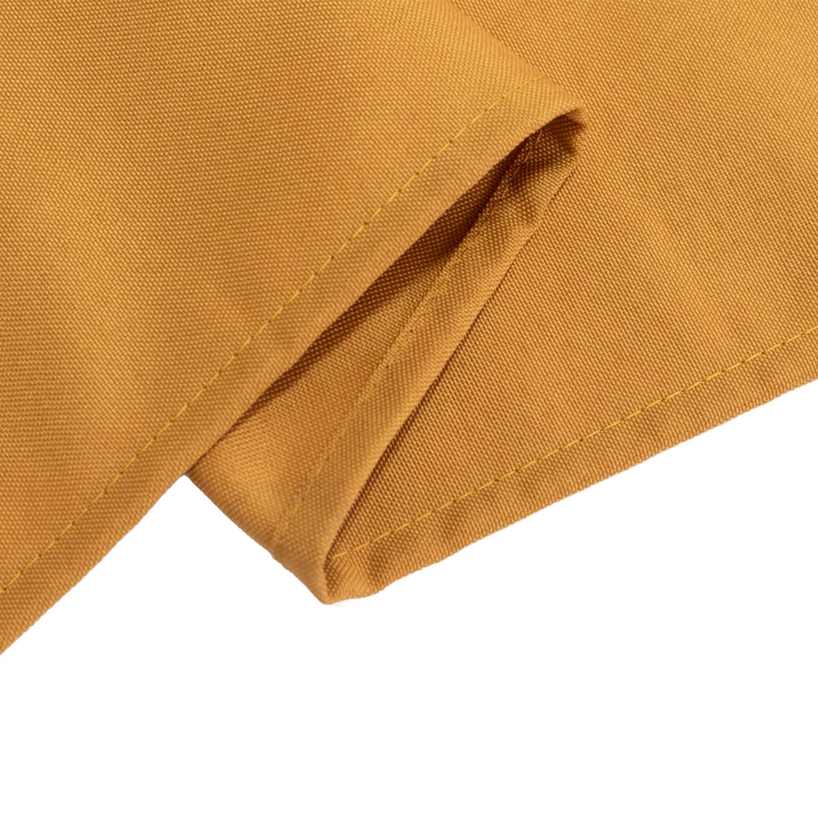 Exclusive Gold 54x54 Polyester Square Table Overlay - Stain & Wrinkle Resistant for Weddings & Events