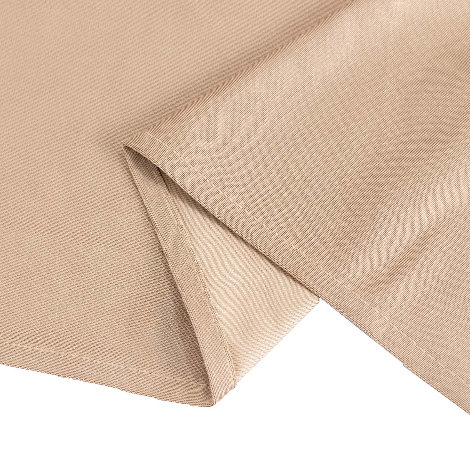 120' Nude Premium Scuba Seamless Tablecloth - Wrinkle & Stain Resistant