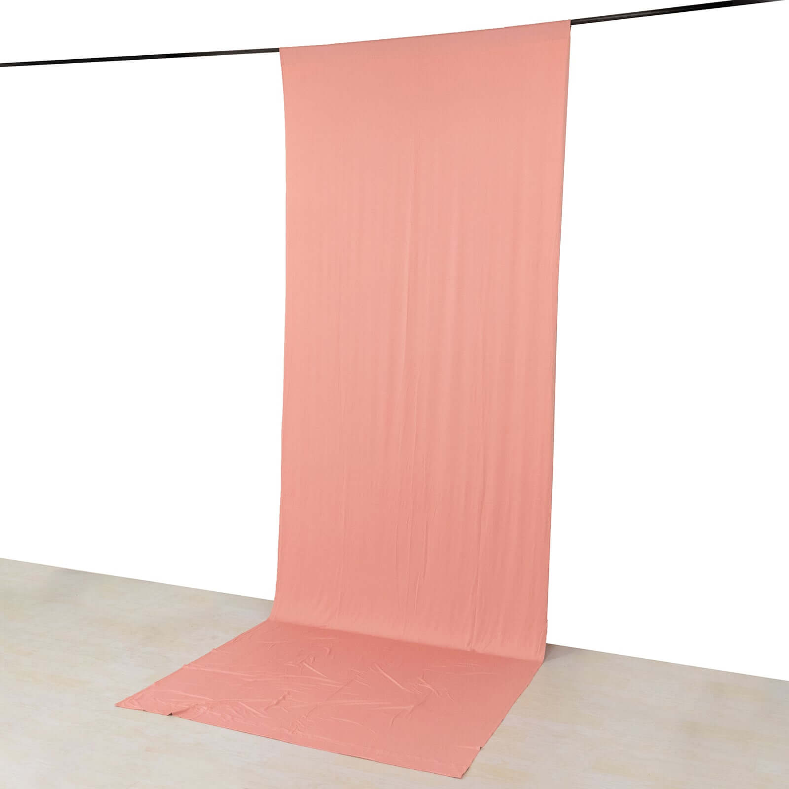 Hot Deal! Dusty Rose 4-Way Stretch Wrinkle-Free Spandex Event Backdrop - 5ftx14ft